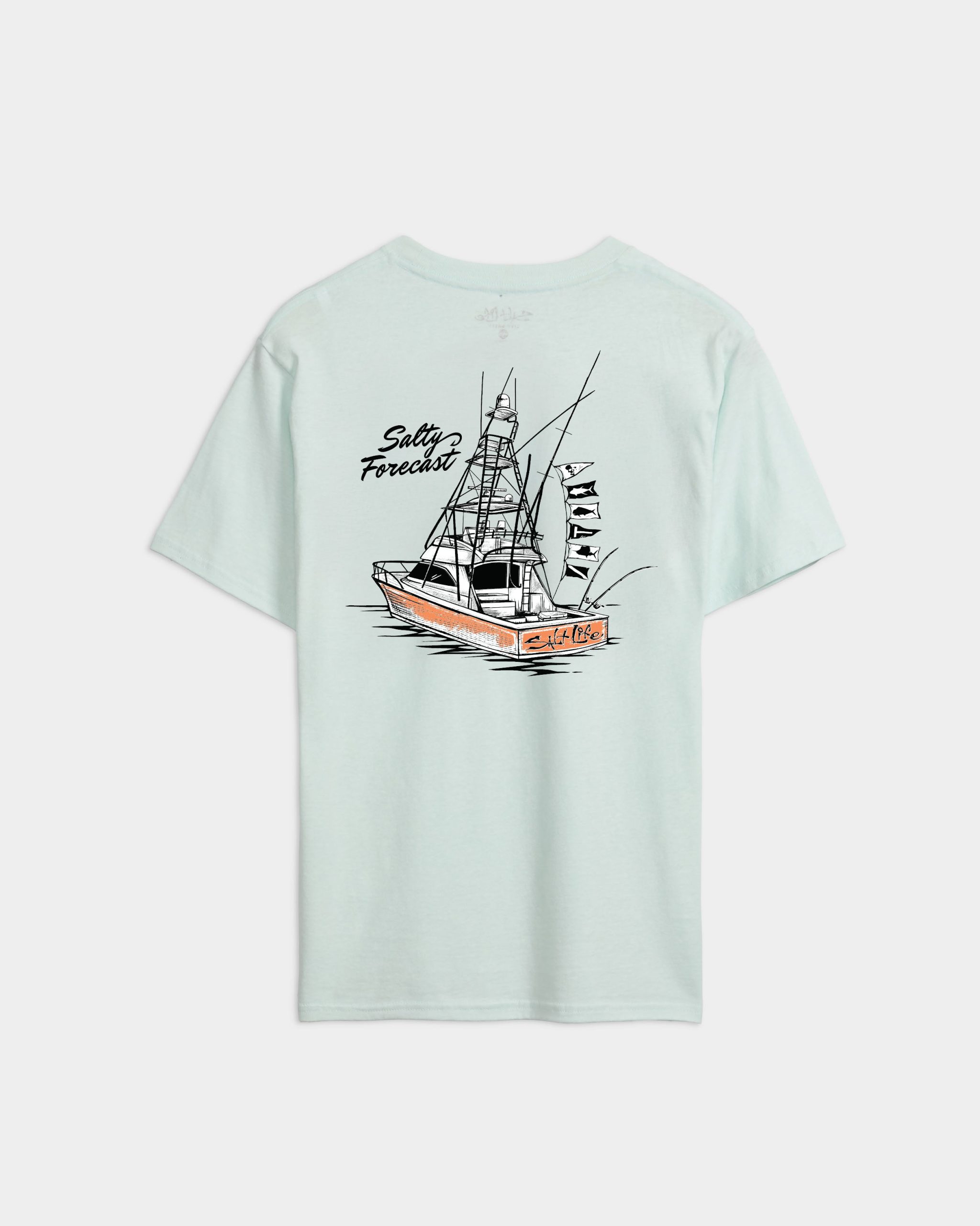Men's Salty Forecast Boat Short Sleeve Tee