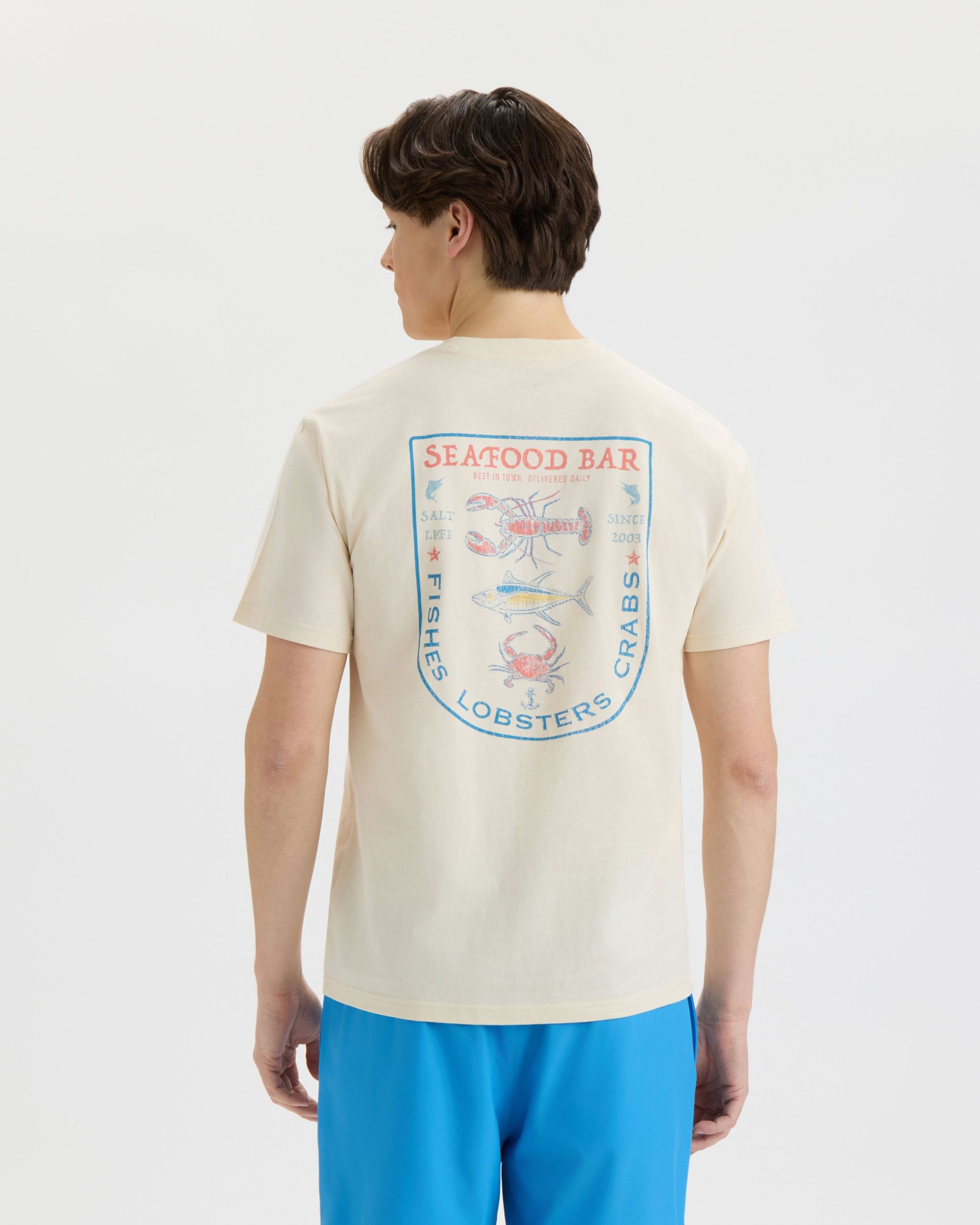 Men's Seafood Bar 30's Tee - Image 4