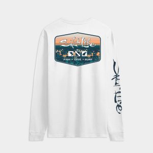 Men's Liquid Depth Badge Long Sleeve Tee