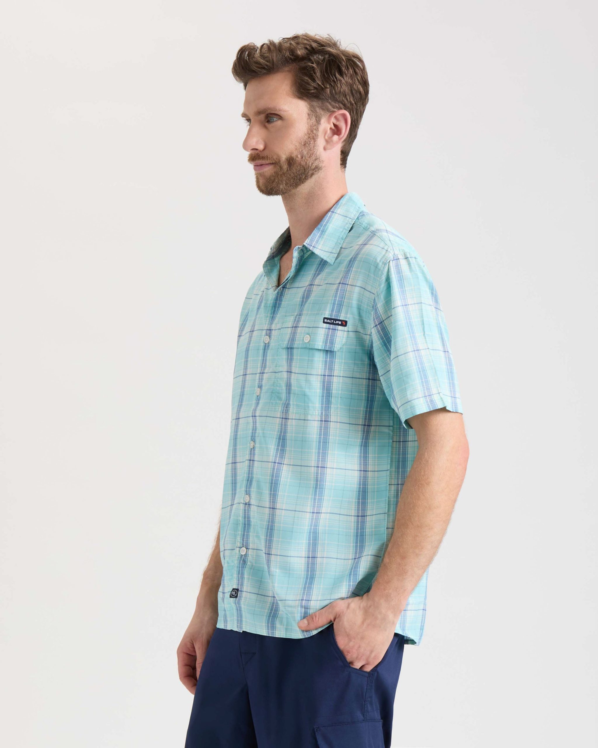 Men's Baitcaster SLX Performance Short Sleeve Shirt - Image 4