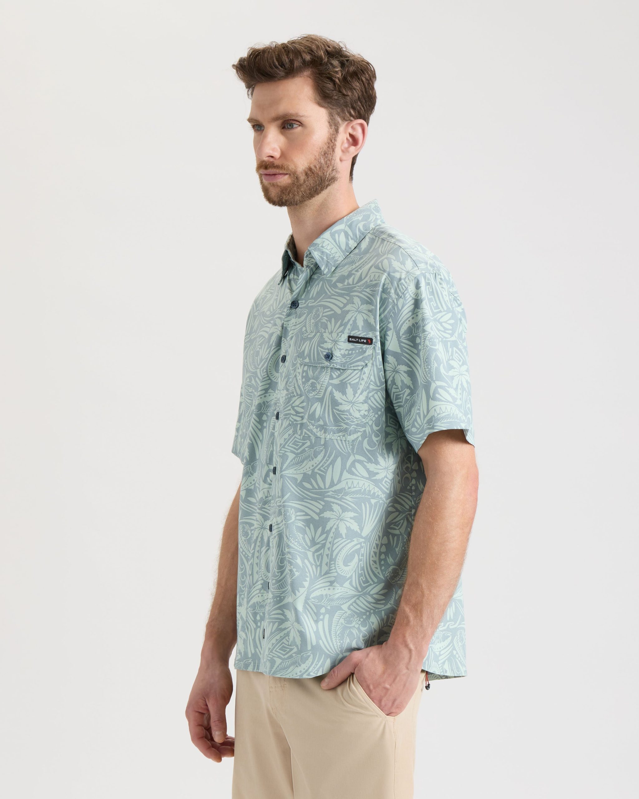 Men's Mahi Tribe Short Sleeve Performance Shirt - Image 3
