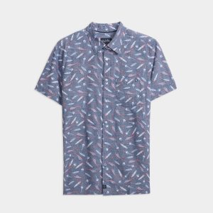 Men's Tempting Tackle Woven Short Sleeve Shirt