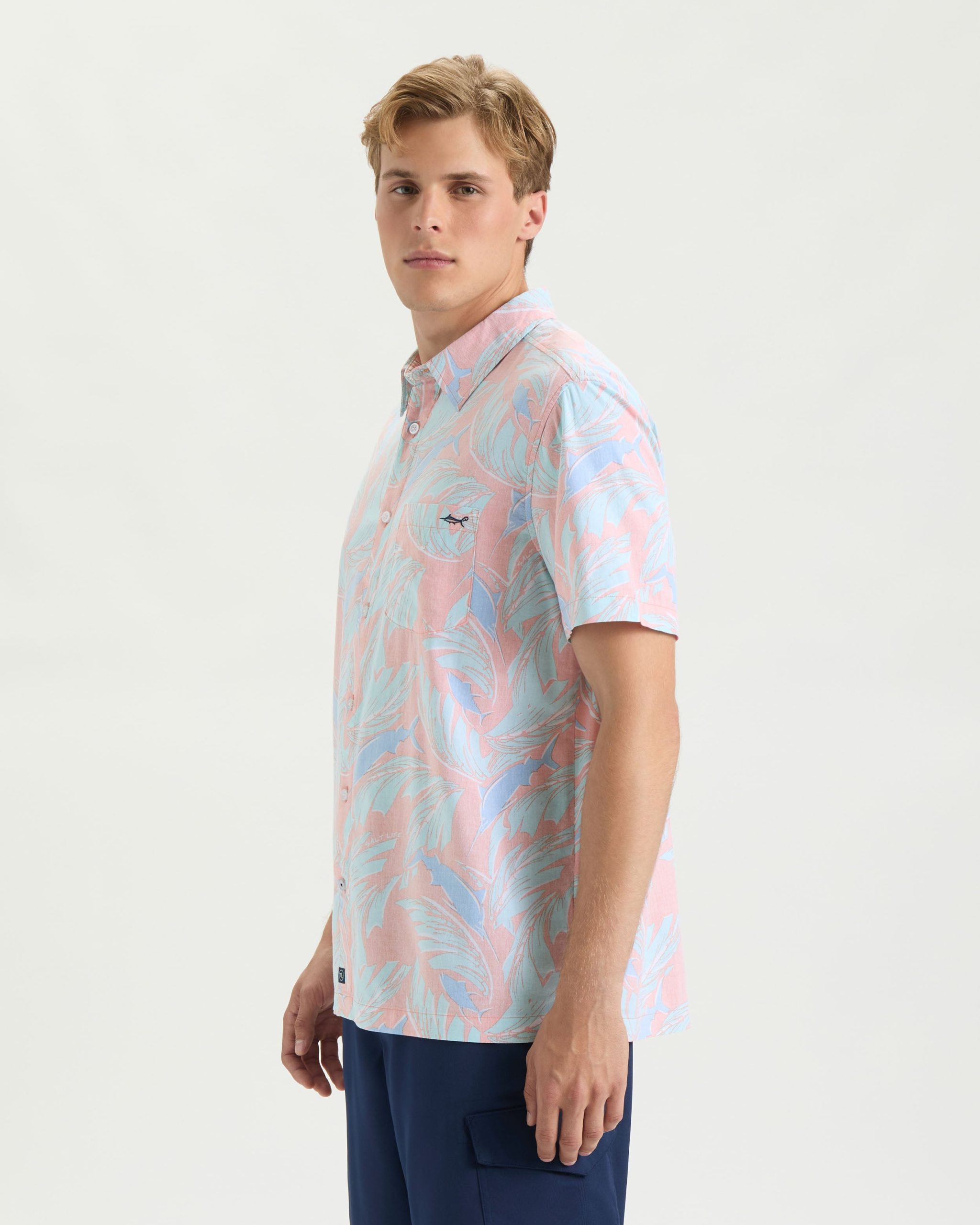 Men's Palm Promenade Woven Shirt - Image 3