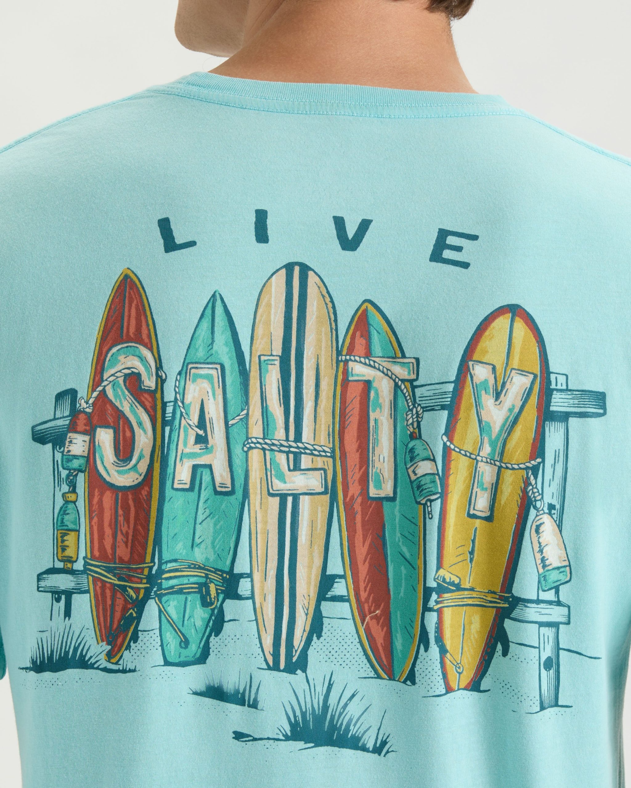 Men's Salty Lineup Short Sleeve Tee - Image 5