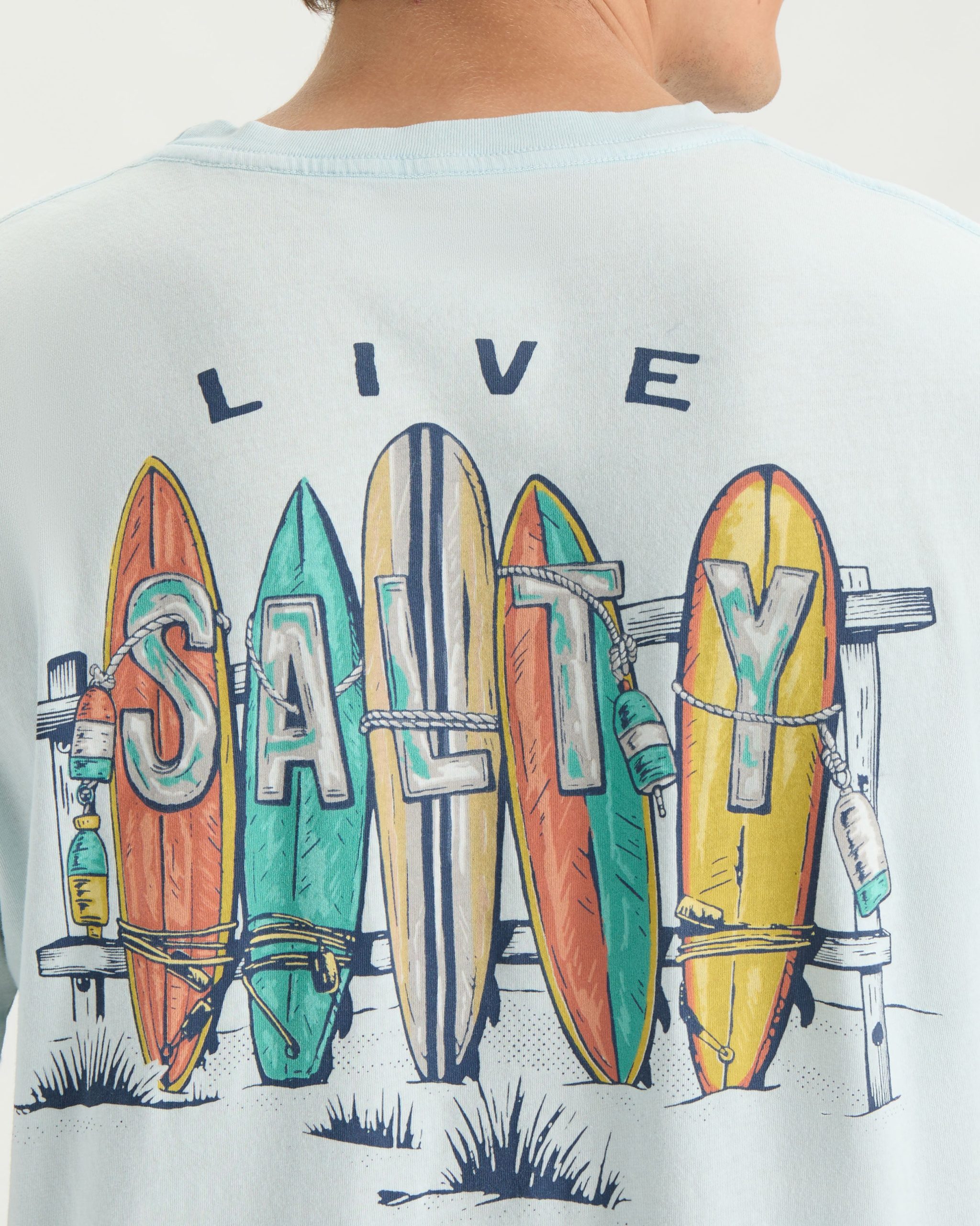 Men's Salty Lineup Short Sleeve Tee - Image 5