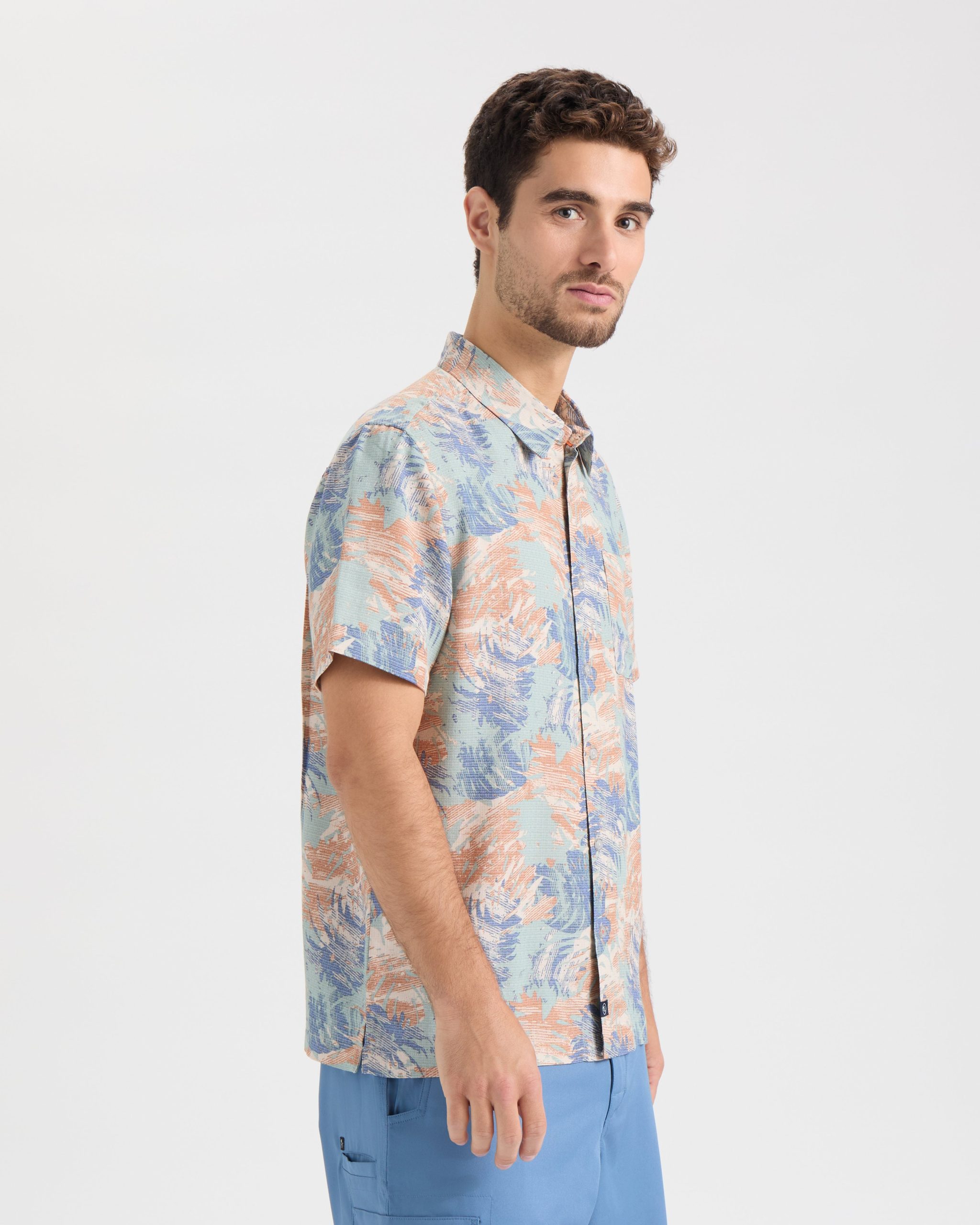 Men's On Another Holiday Short Sleeve Woven Shirt - Image 3