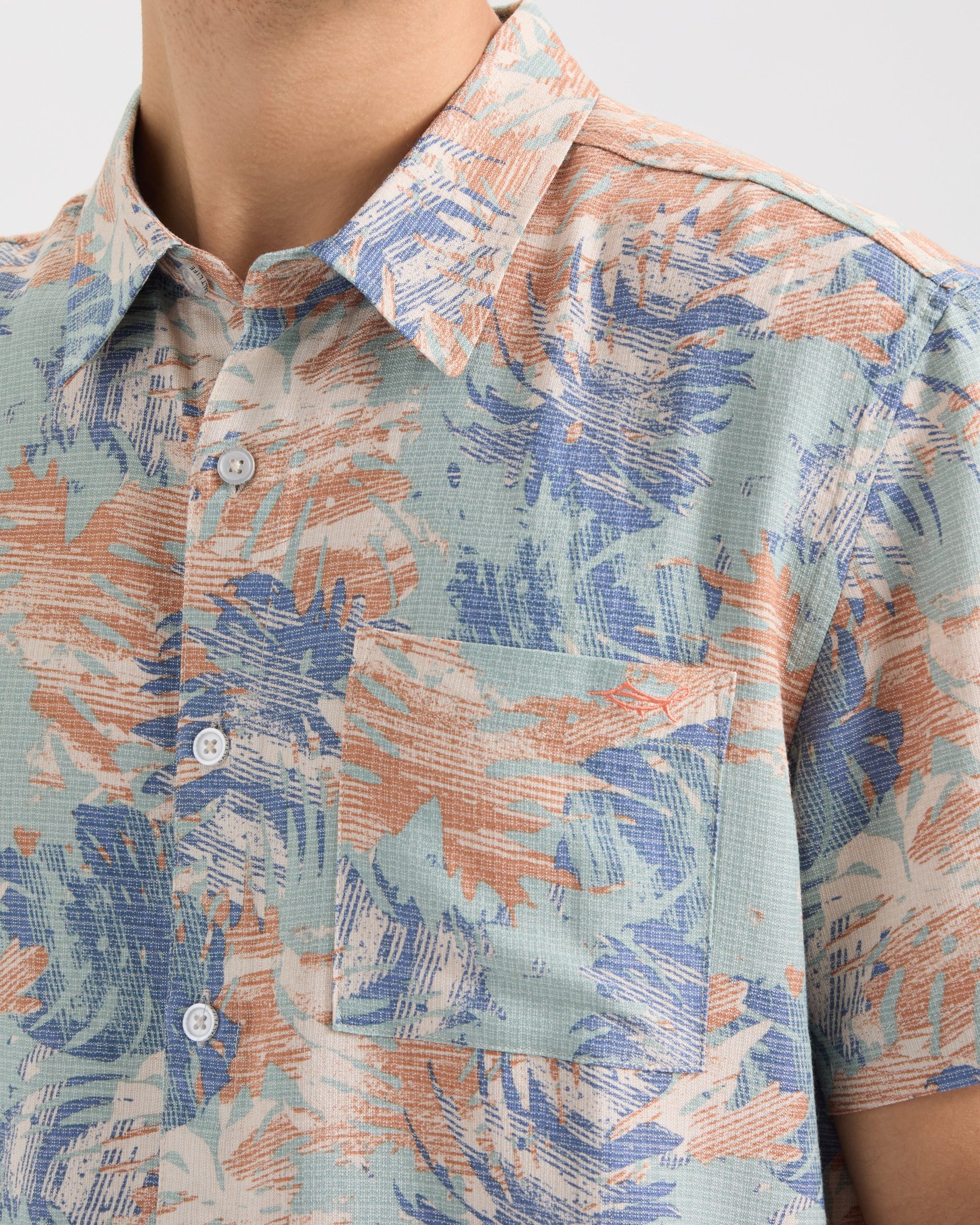 Men's On Another Holiday Short Sleeve Woven Shirt - Image 5