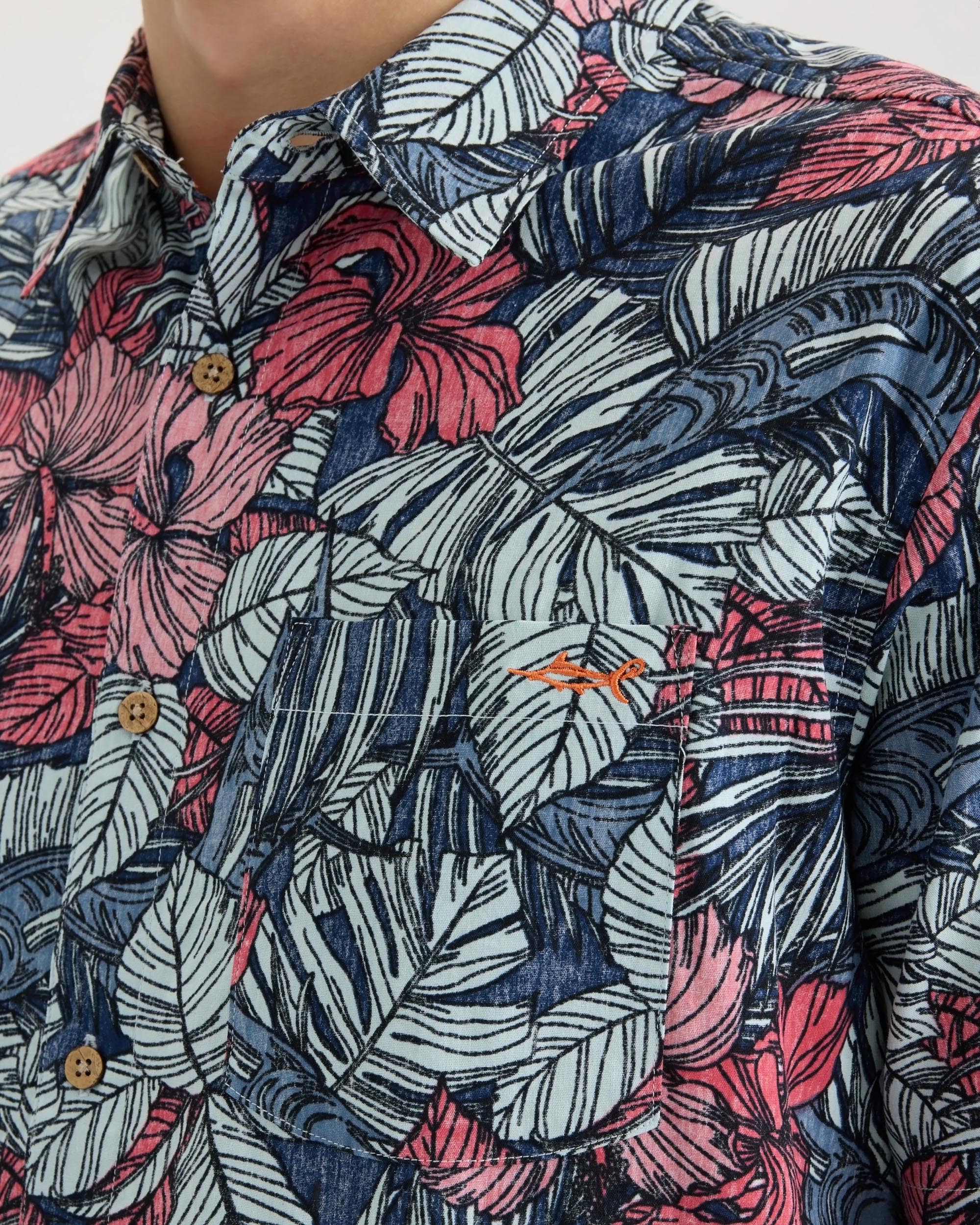 Men's Sailfish Blossom Woven Shirt - Image 5