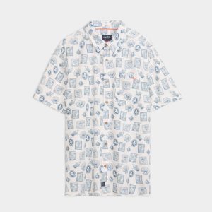 Men's Voyager's Stamps Performance Woven Shirt