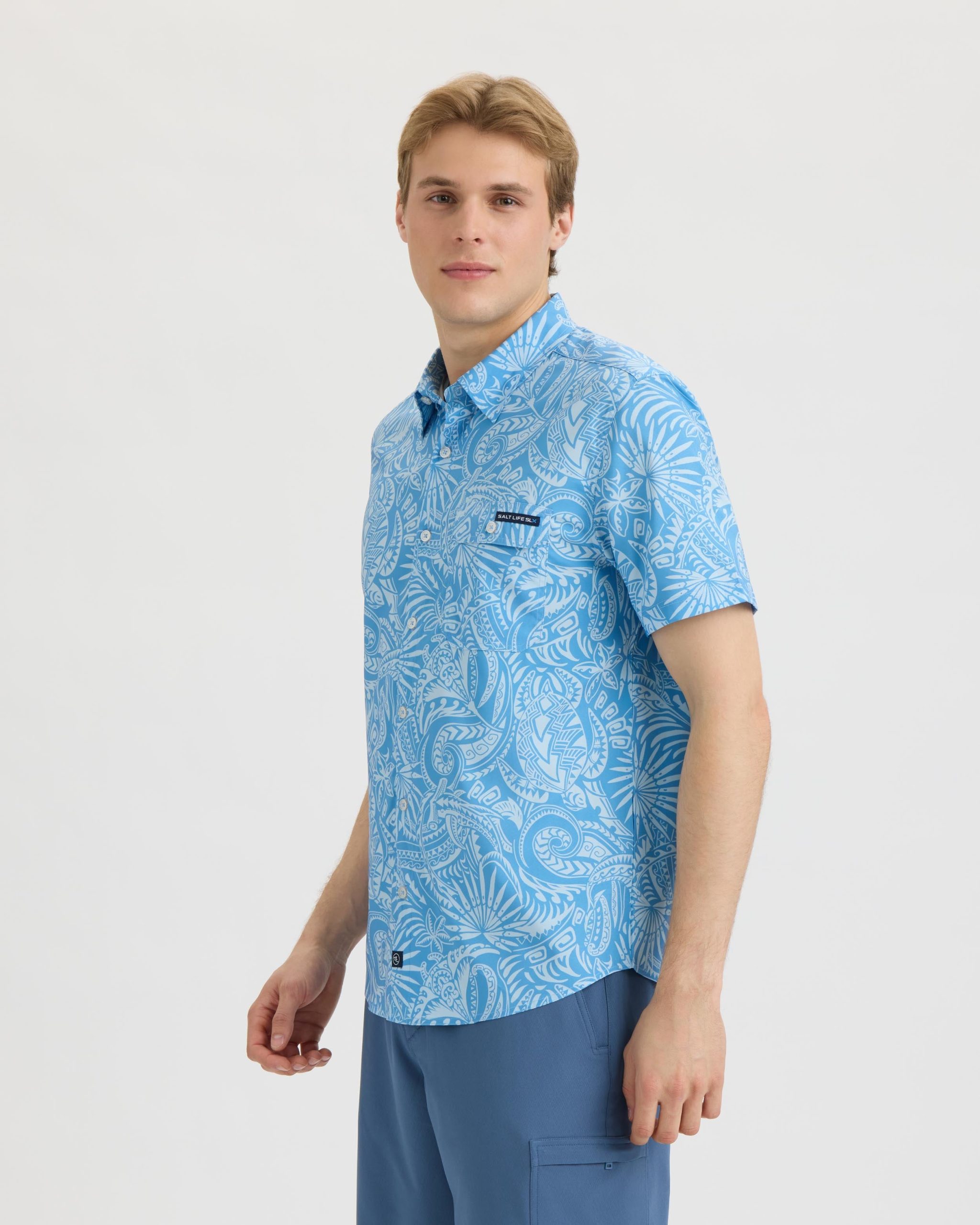 Men's Tribal SLX Performance Woven Shirt - Image 3