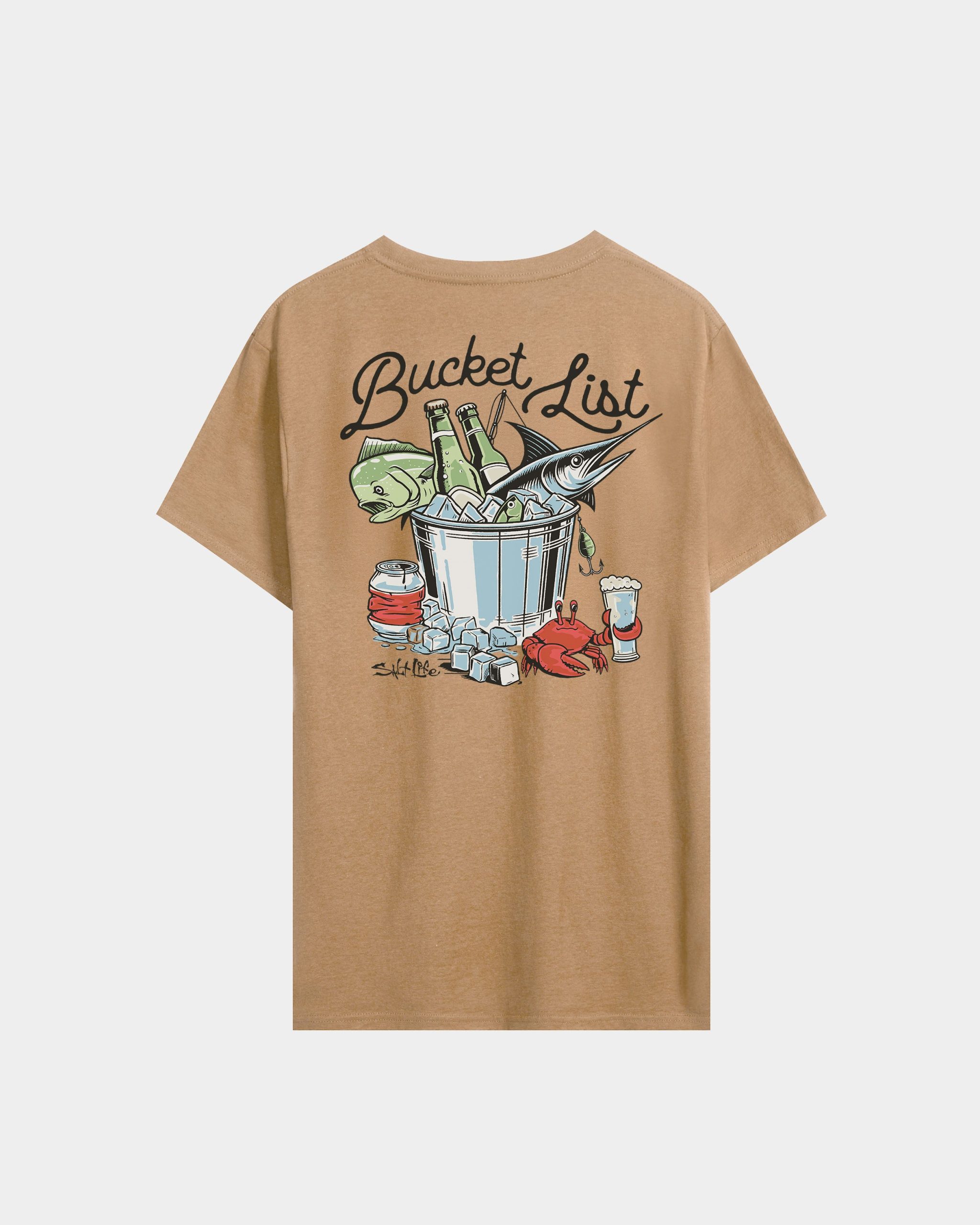 Men's Bucket List Salt Wash Tee