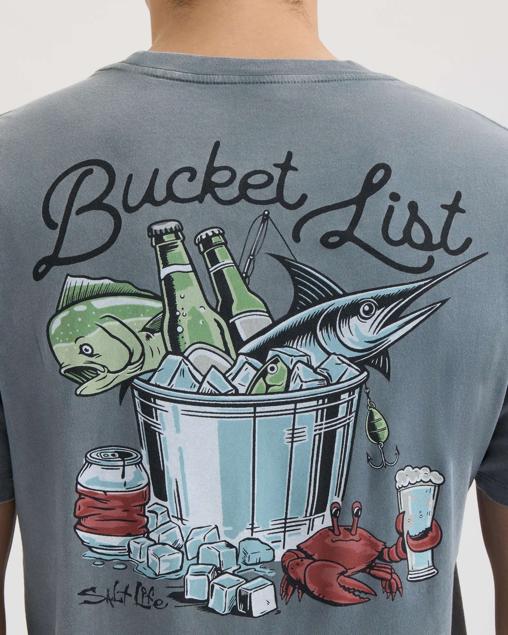 Men's Bucket List Salt Wash Tee - Image 5