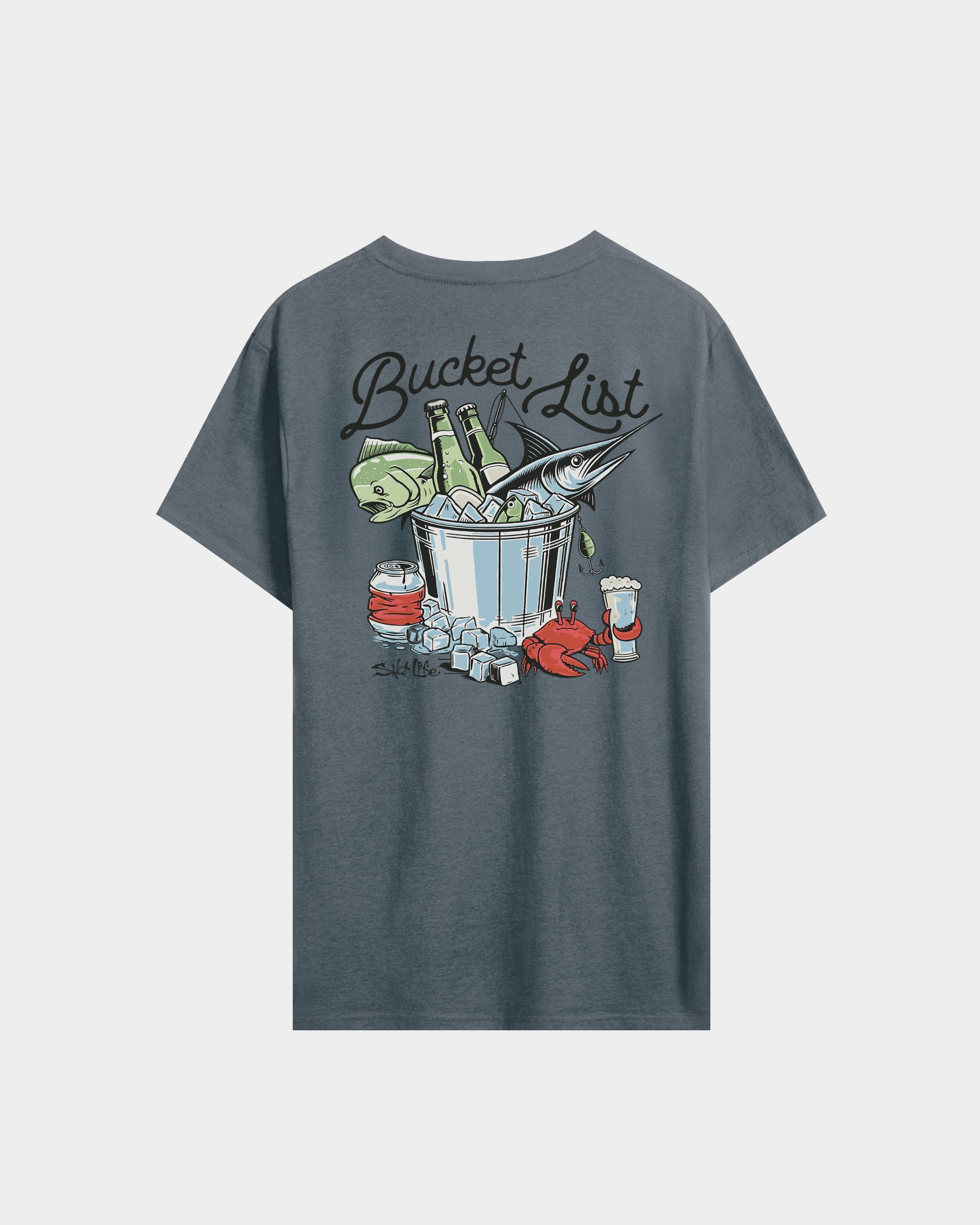 Men's Bucket List Salt Wash Tee