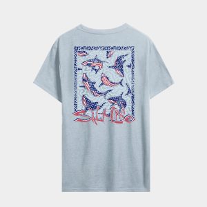Men's Sharks Americana Salt Wash Tee
