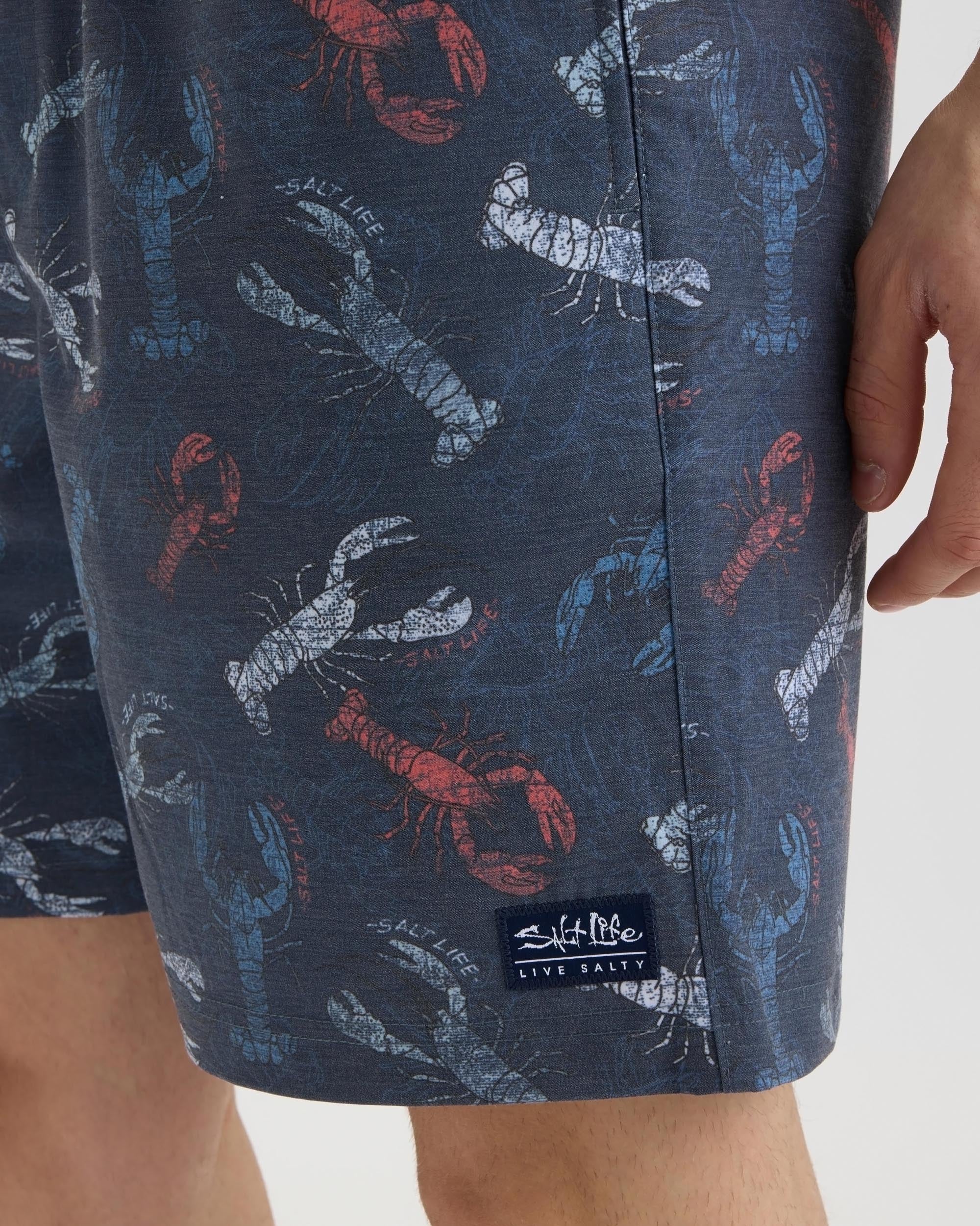 Men's Harbor Claws Printed Volley Boardshorts - Image 5