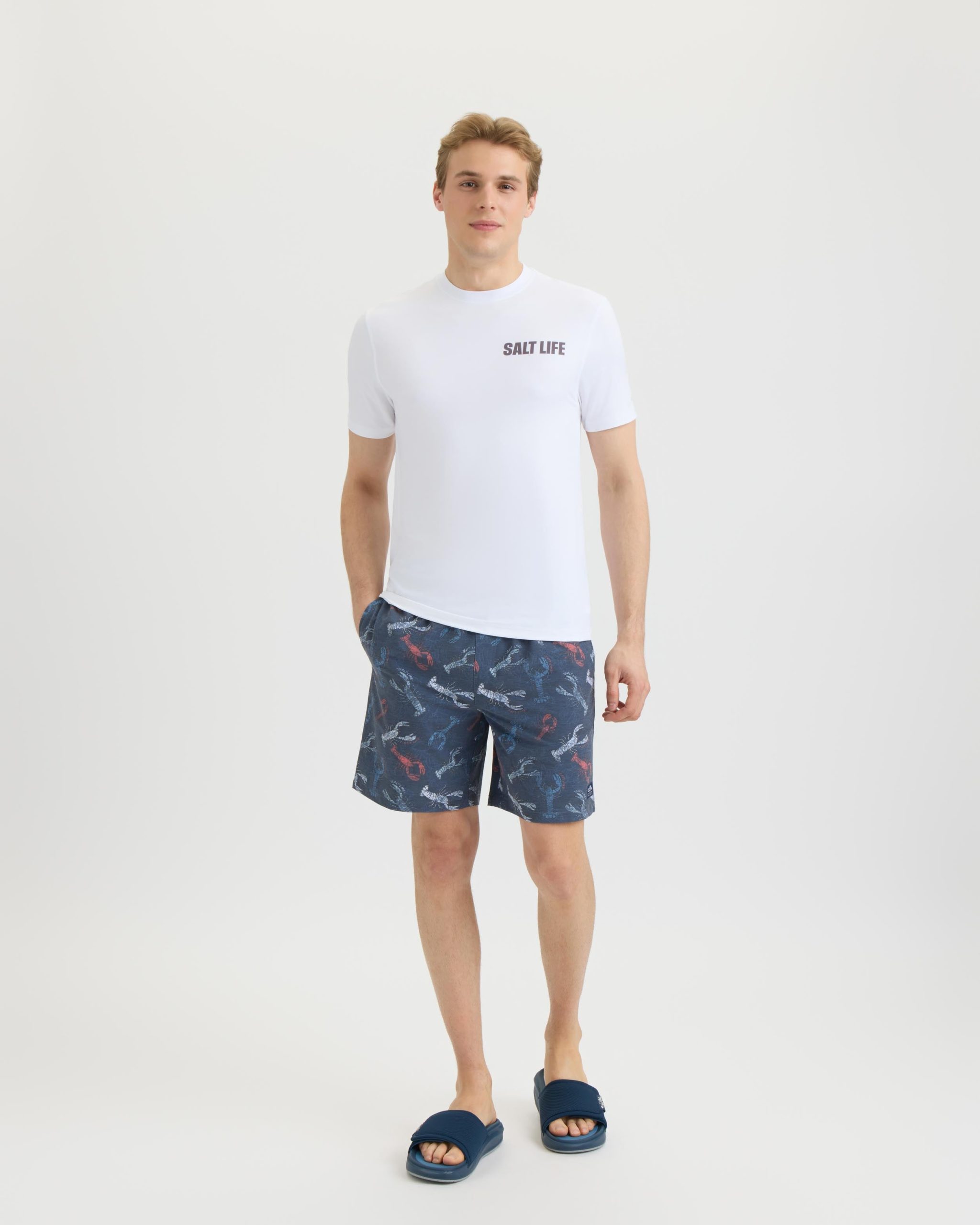Men's Harbor Claws Printed Volley Boardshorts - Image 6