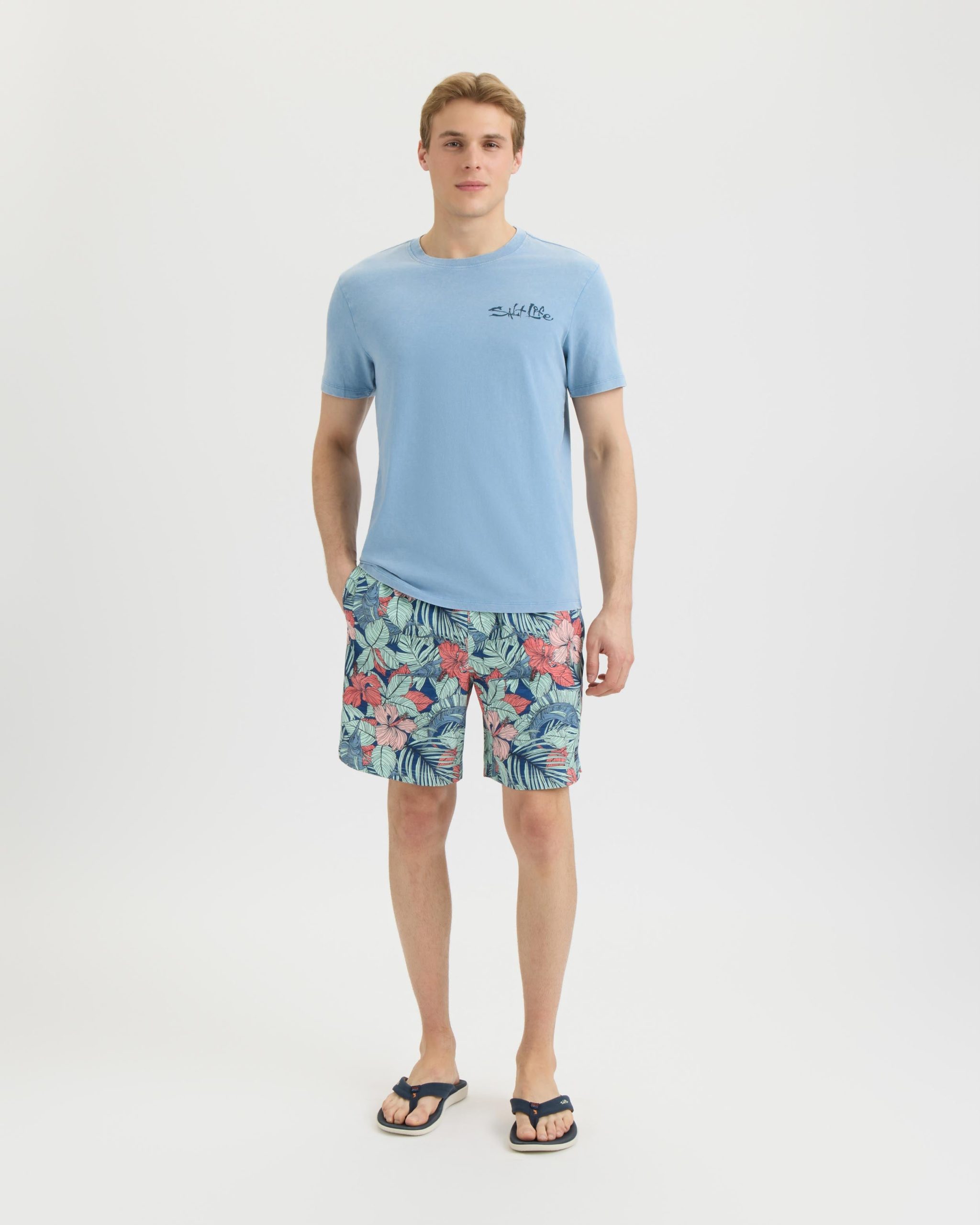 Men's Sailfish Blossom Printed Volley Boardshorts - Image 5