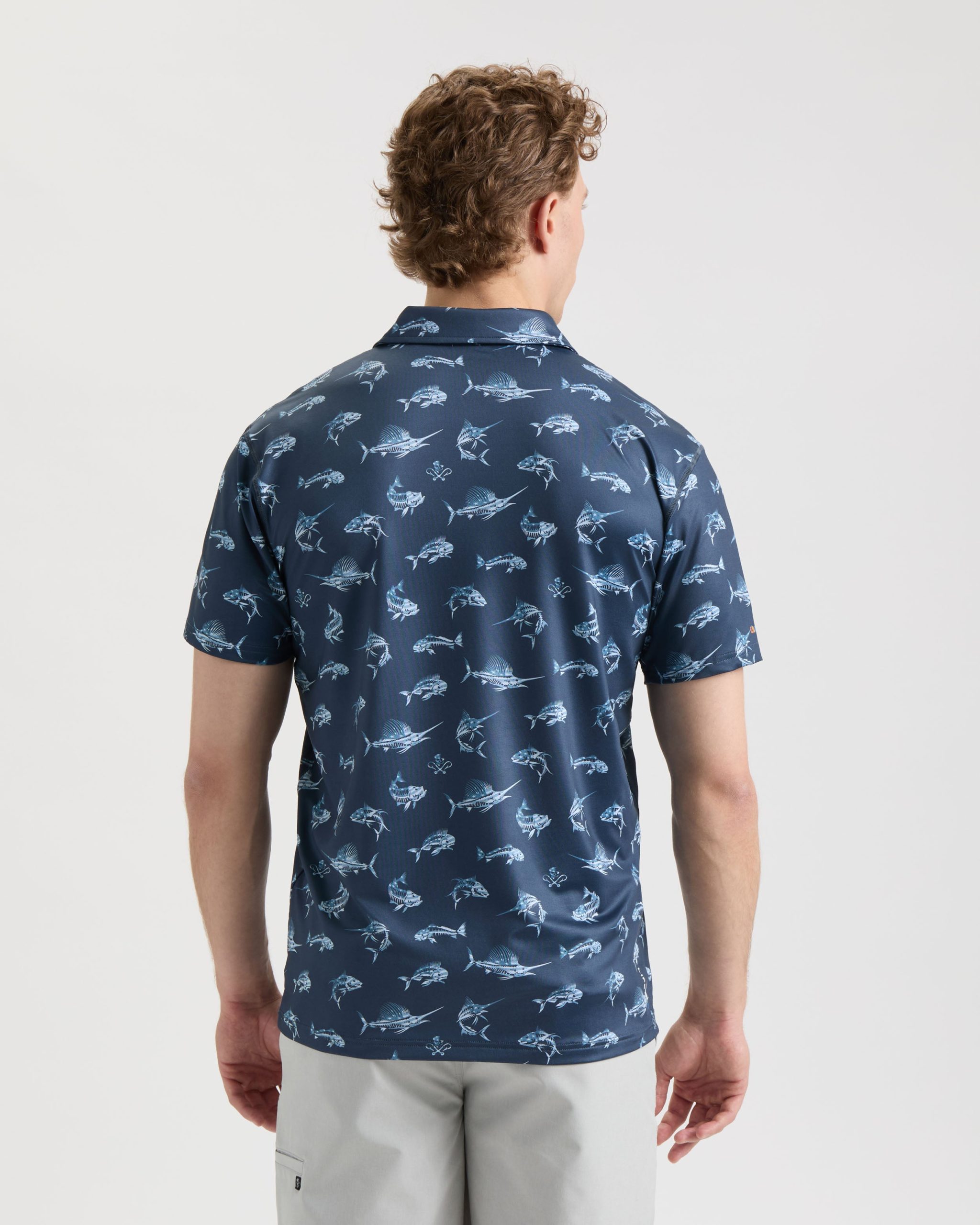 Men's Fish N' Bones Americana SLX Performance Polo - Image 5