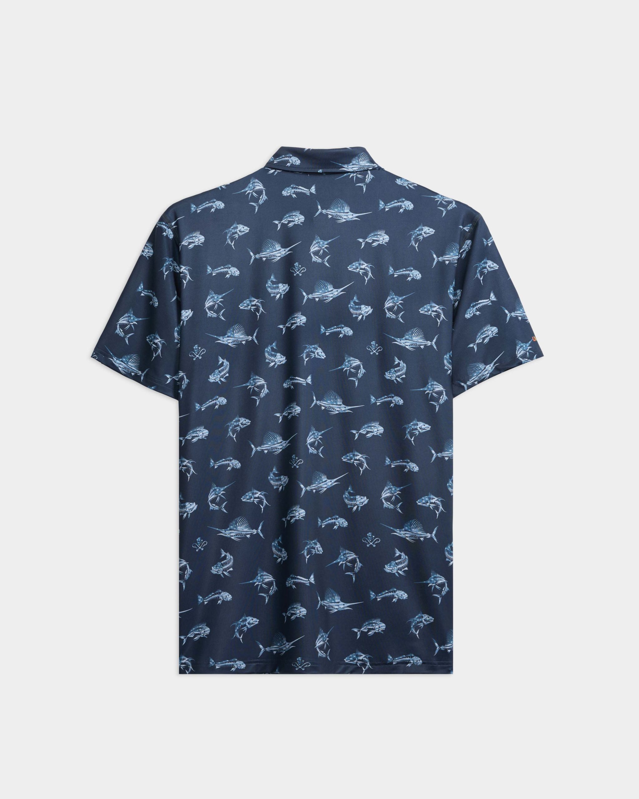 Men's Fish N' Bones Americana SLX Performance Polo - Image 2