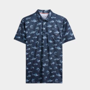 Men's Fish N' Bones Americana SLX Performance Polo