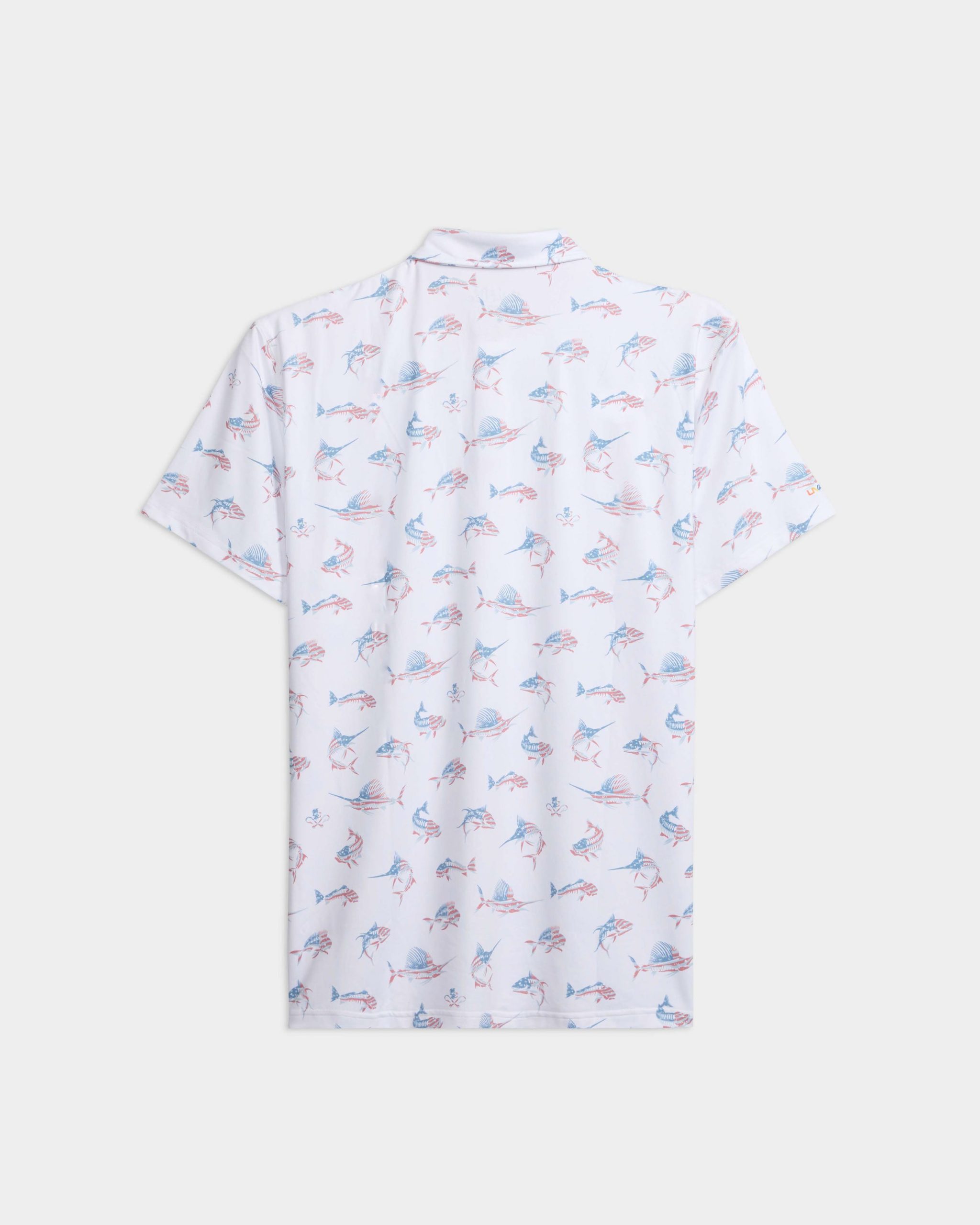 Men's Fish N' Bones Americana SLX Performance Polo - Image 2