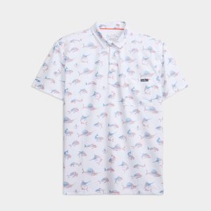 Men's Fish N' Bones Americana SLX Performance Polo