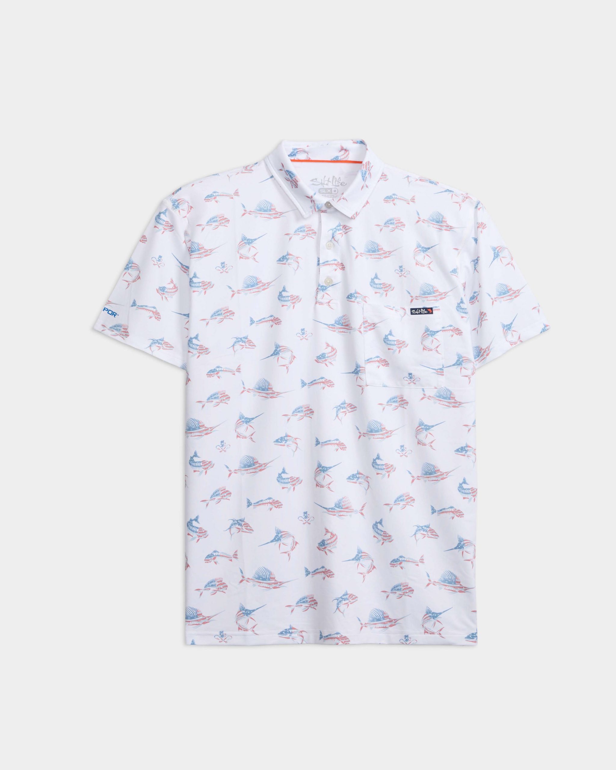 Men's Fish N' Bones Americana SLX Performance Polo