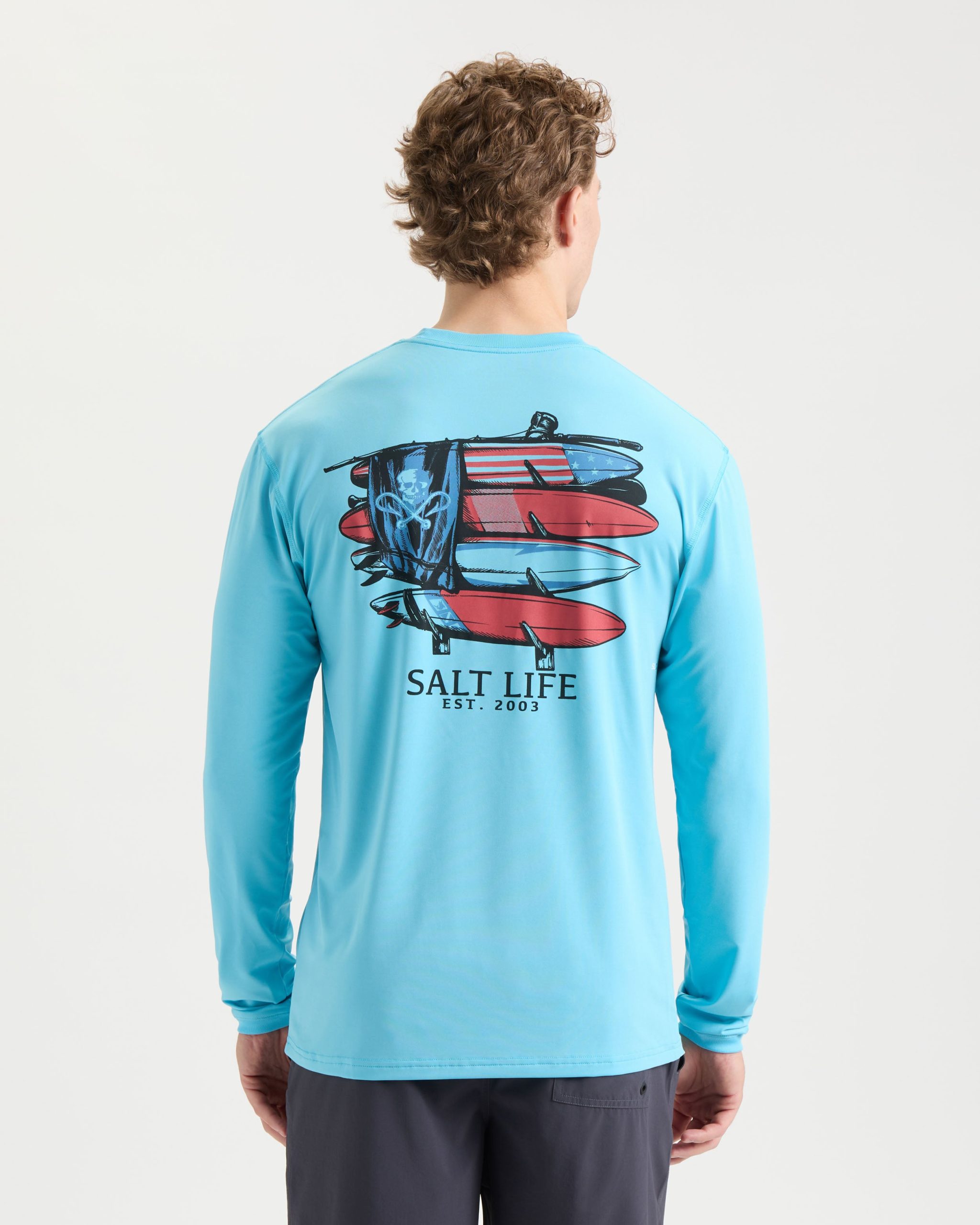 Men's American Quiver Long Sleeve SLX Performance Shirt - Image 3