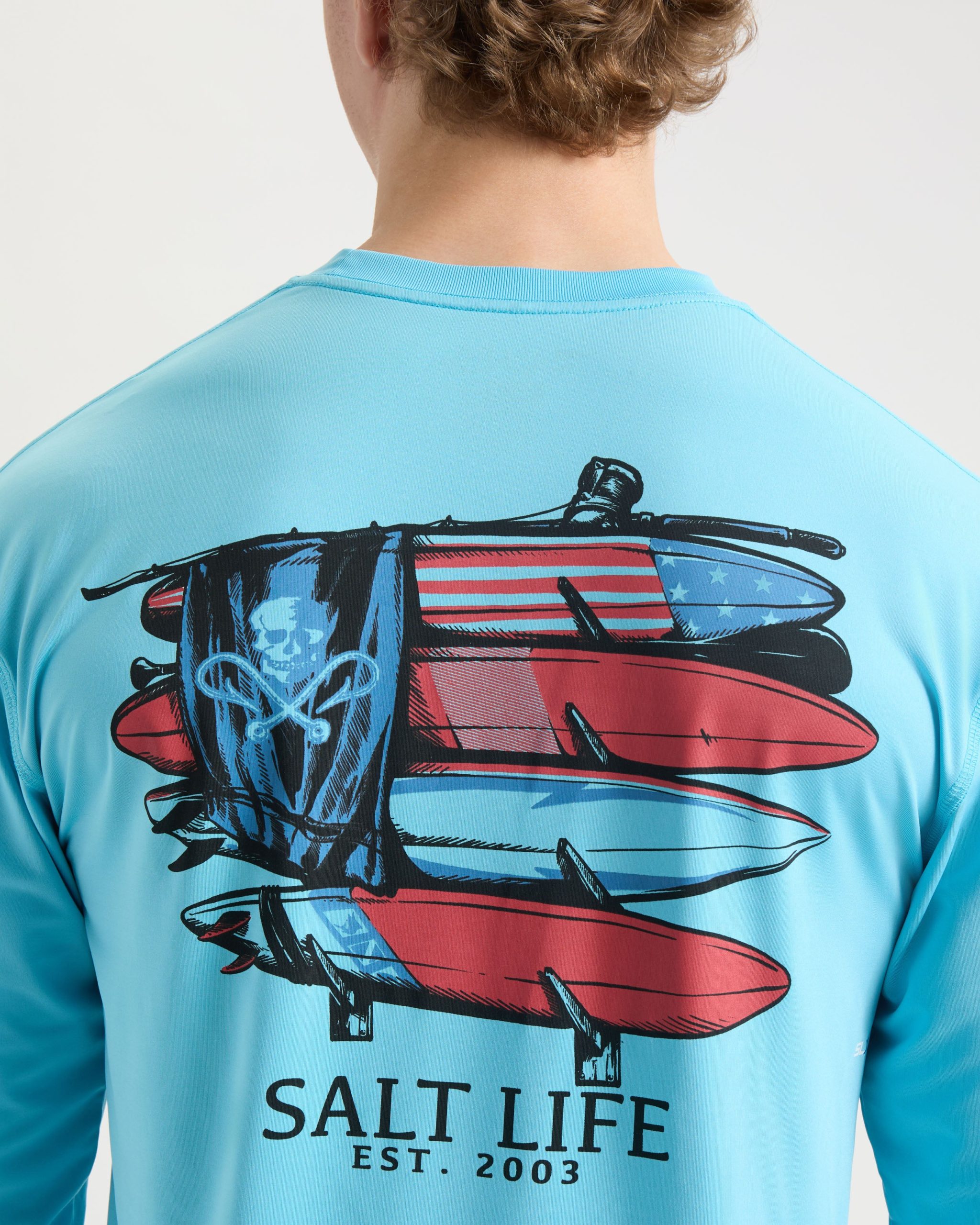Men's American Quiver Long Sleeve SLX Performance Shirt - Image 6