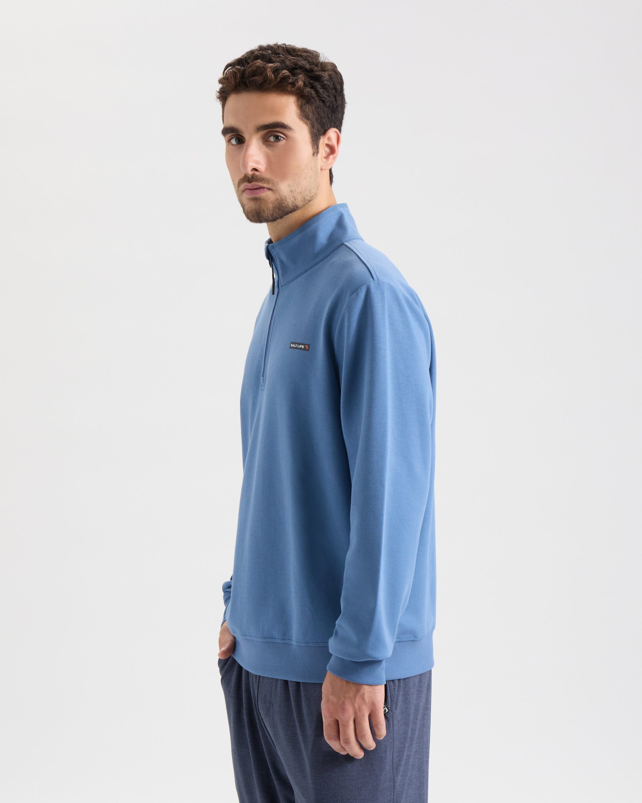 Men's Dorsal Performance Scuba Mock Neck Pullover - Image 3