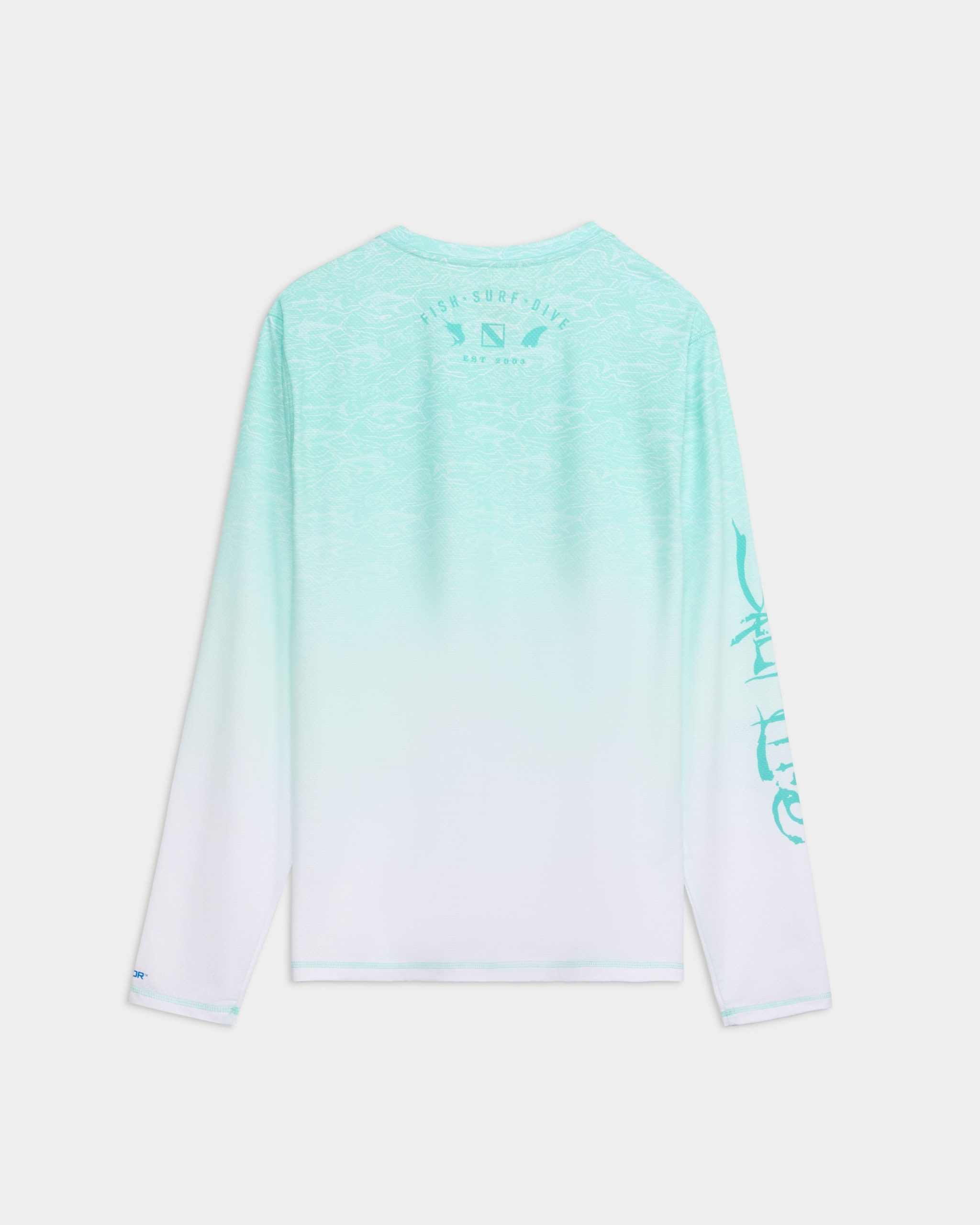 Men's Current and Catch Fade Perforated SLX Performance Tee - Image 2