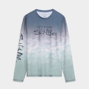 Men's Fish Net Fade Perforated SLX Performance Tee