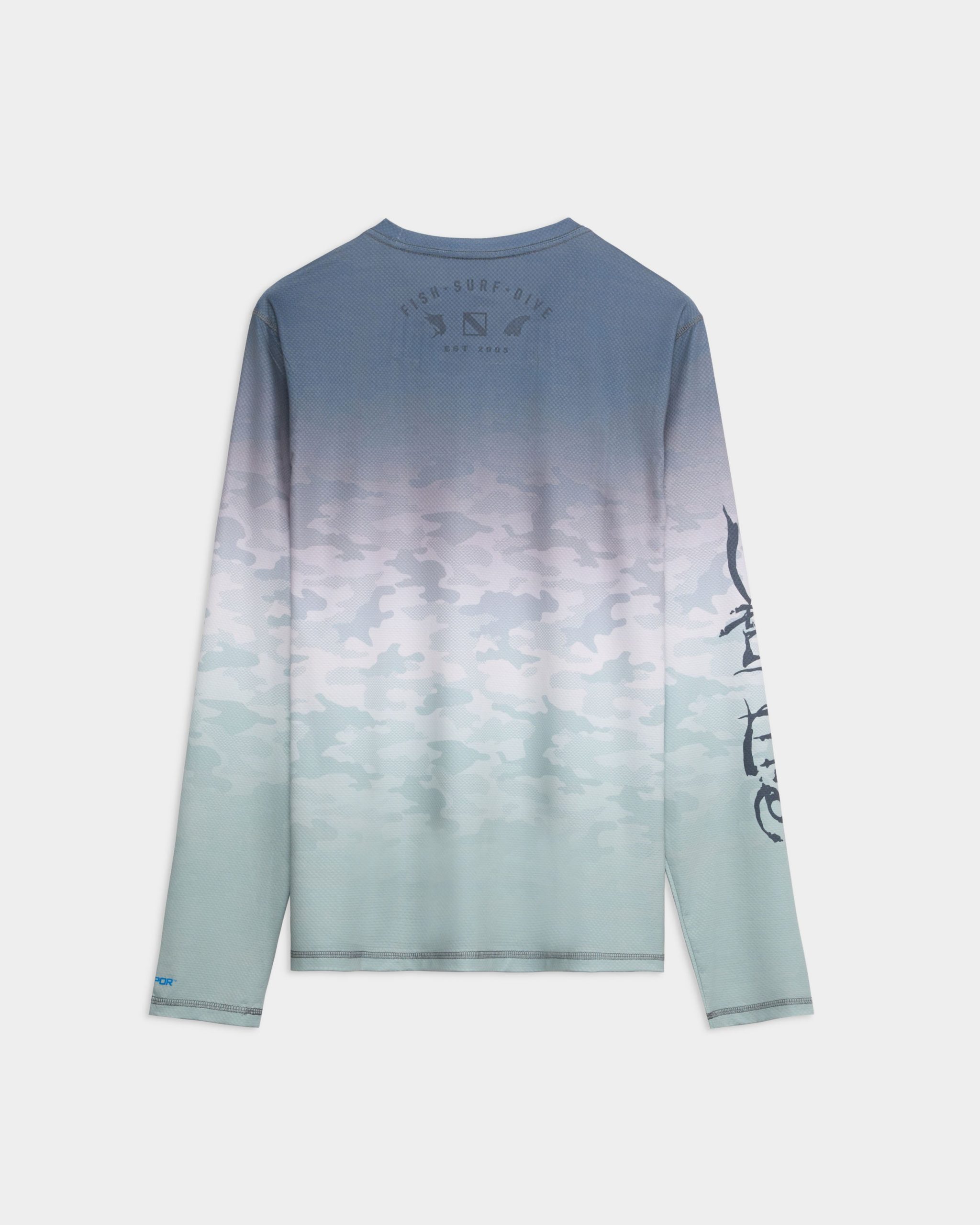 Men's Fish Net Fade Perforated SLX Performance Tee - Image 2