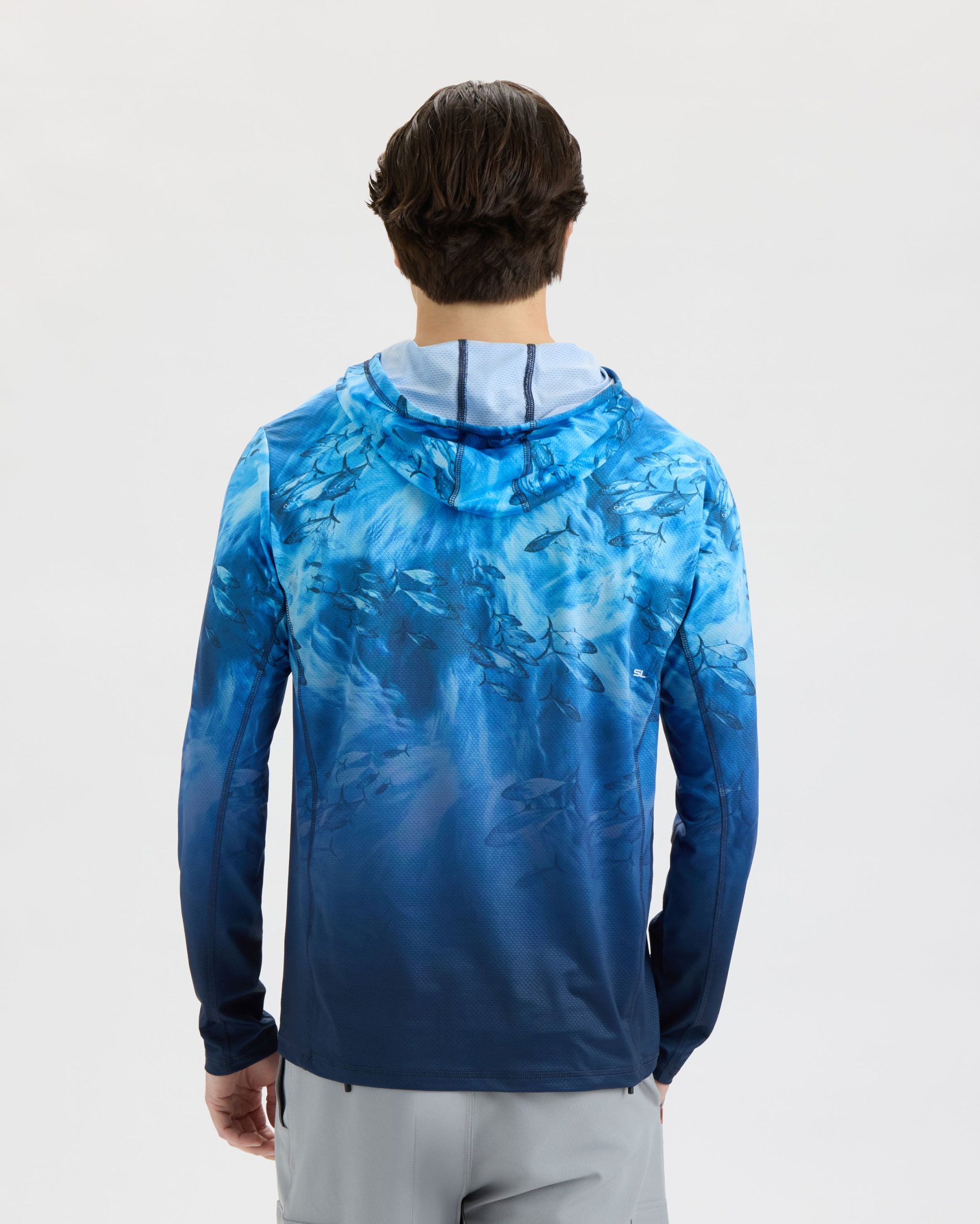 Men's Tuna Tactics Fade Perforated SLX Performance Hoodie - Image 4