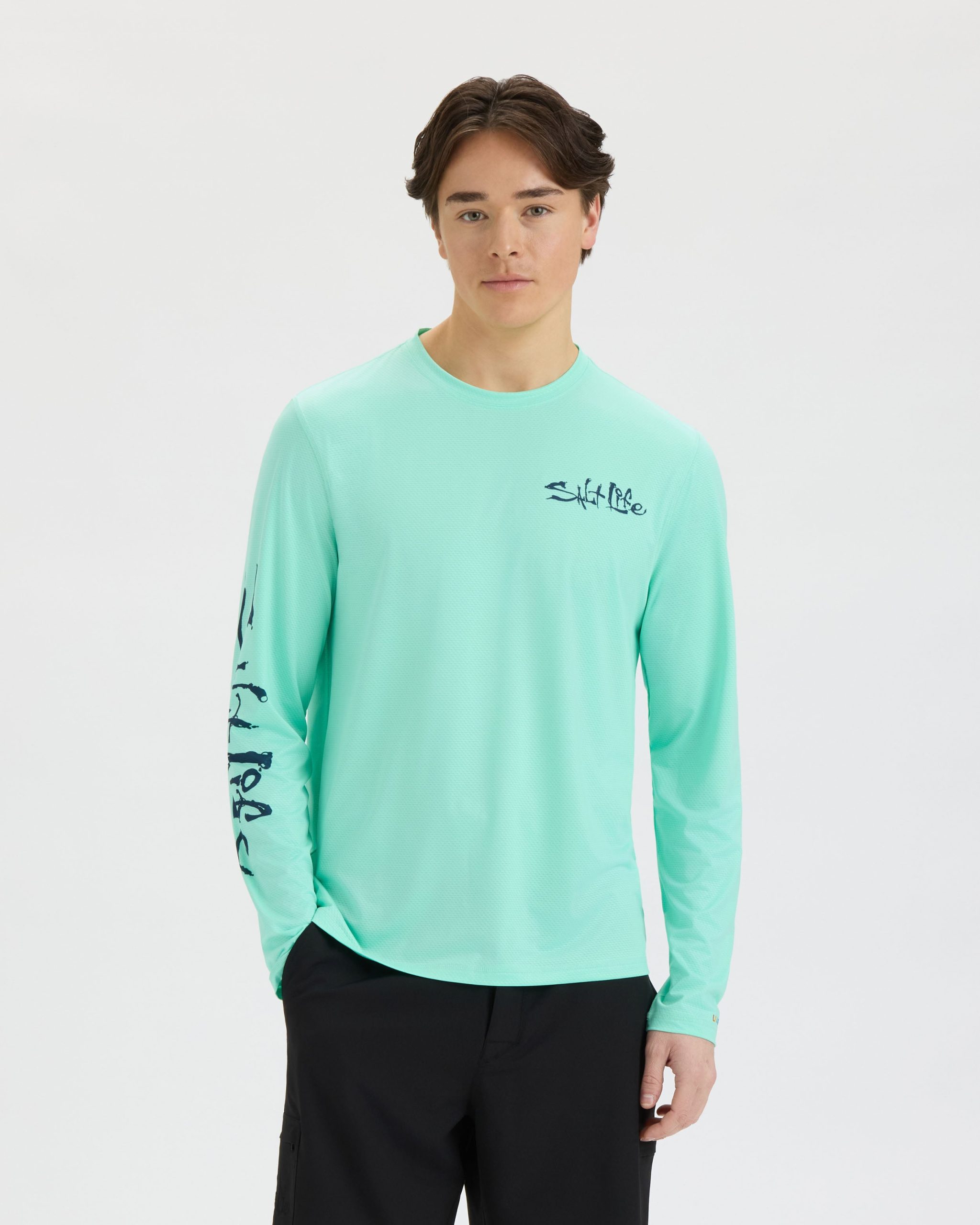 Men's Salt Water Perforated SLX Performance Tee - Image 2