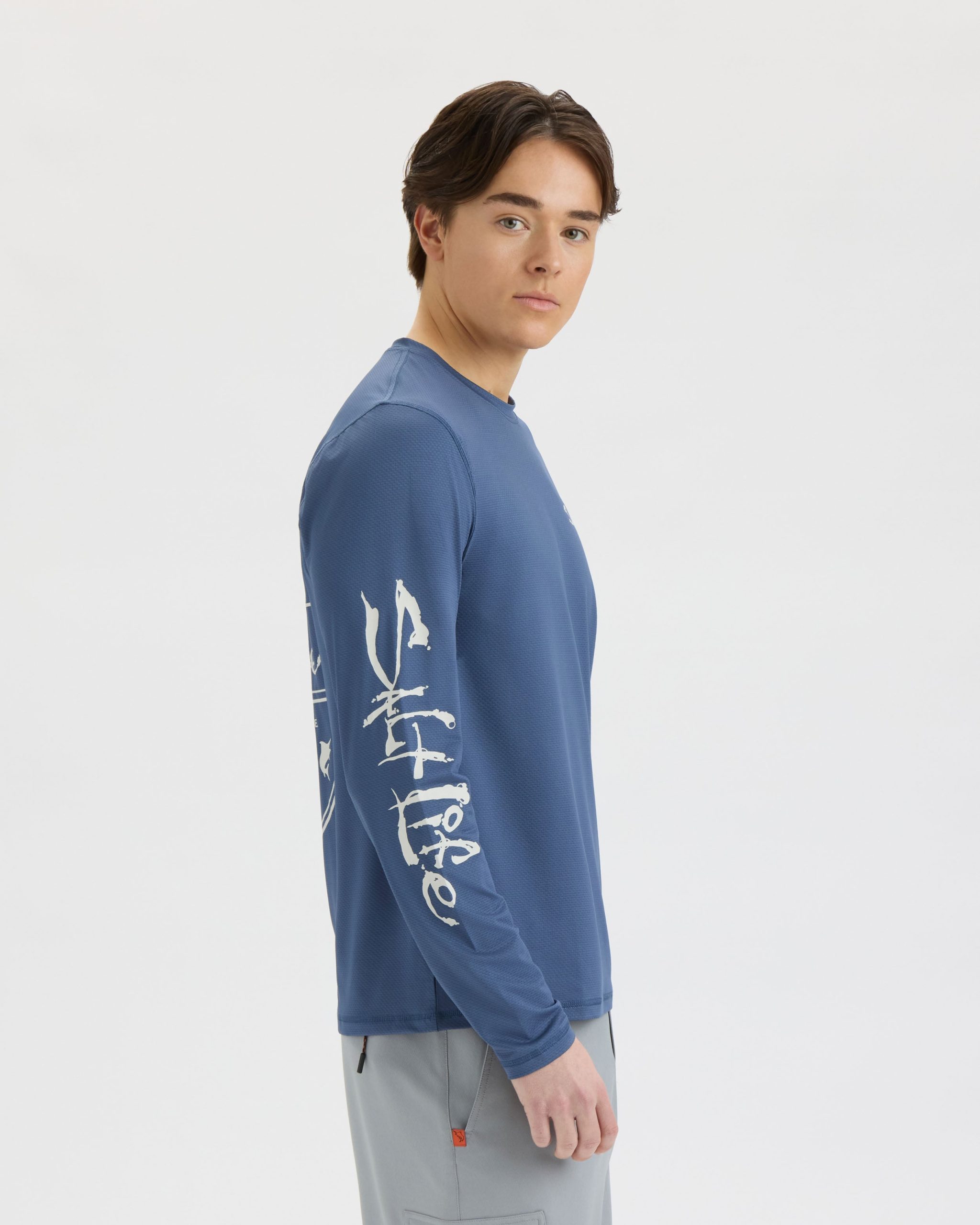 Men's Salt Water Perforated SLX Performance Tee - Image 3