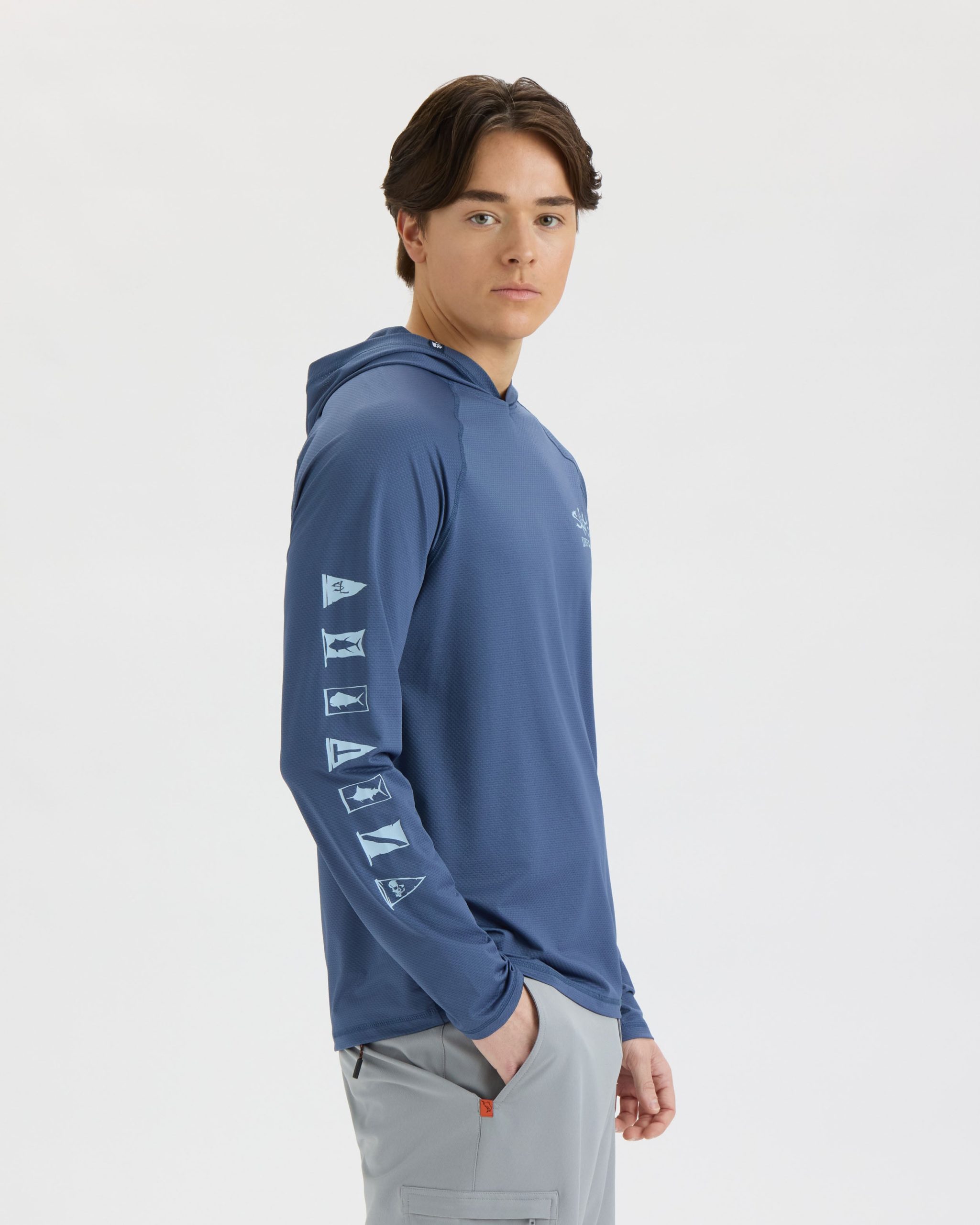 Men's Ocean Kin 2.0 Perforated SLX Performance Hoodie - Image 6