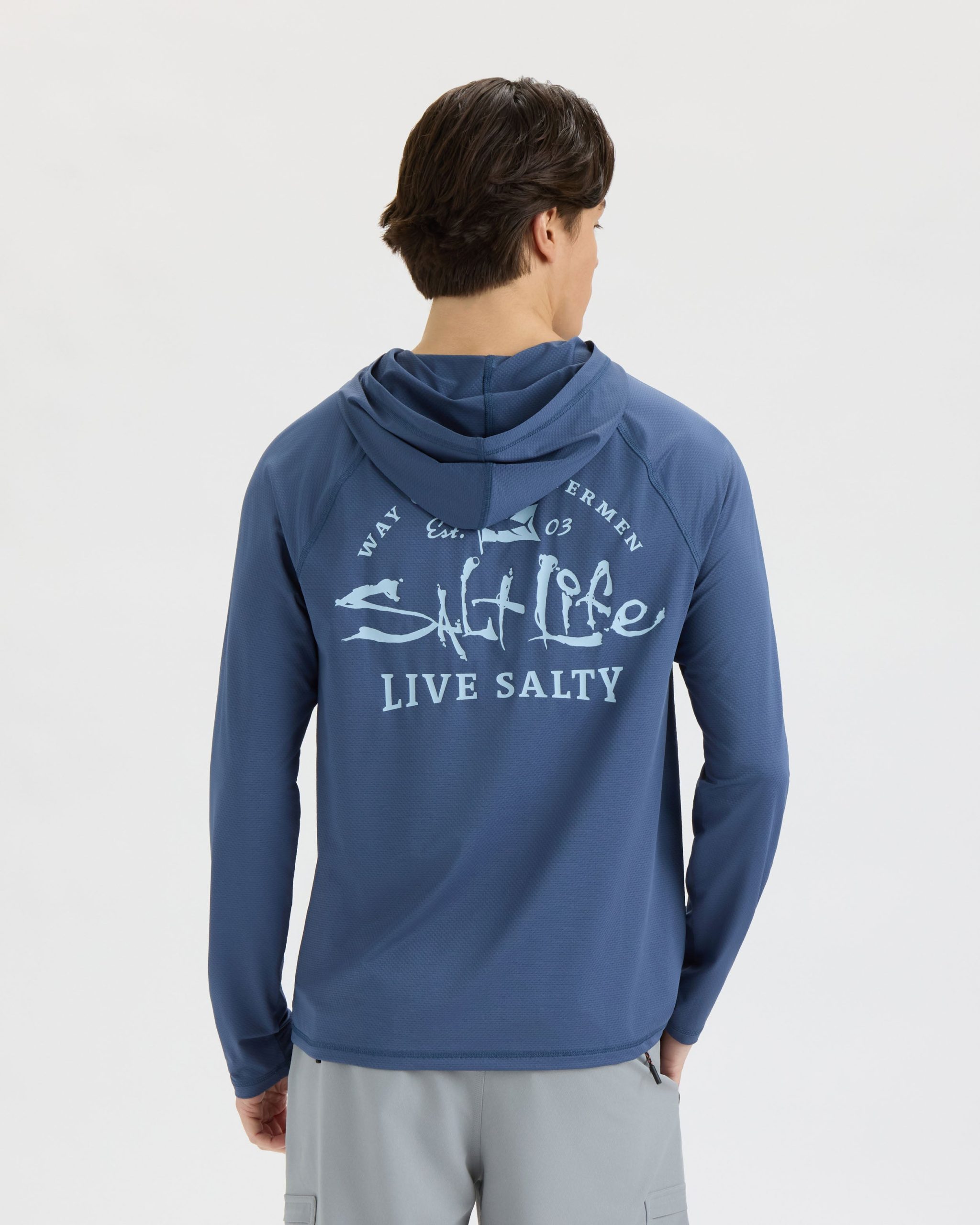 Men's Ocean Kin 2.0 Perforated SLX Performance Hoodie - Image 3