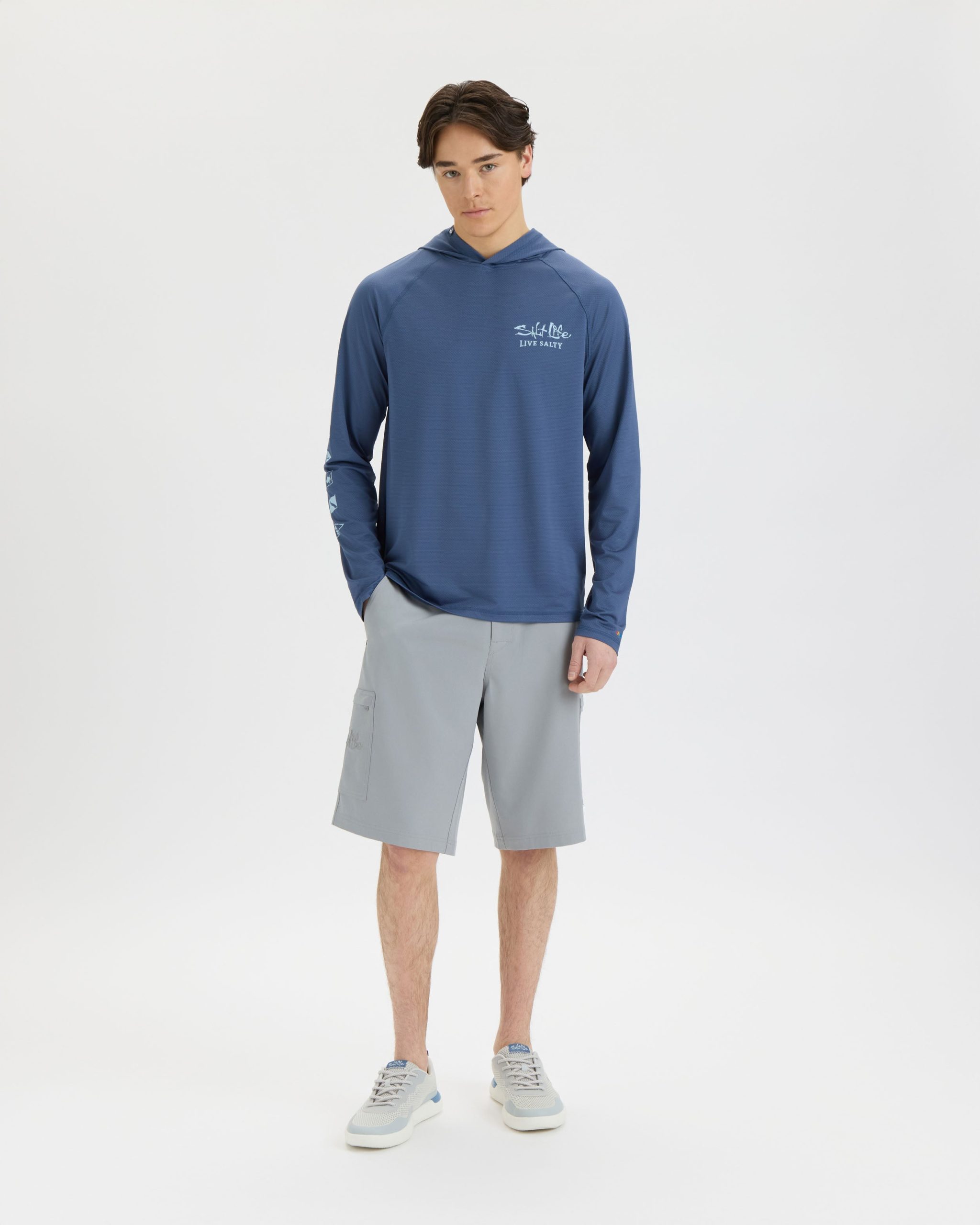 Men's Ocean Kin 2.0 Perforated SLX Performance Hoodie - Image 4