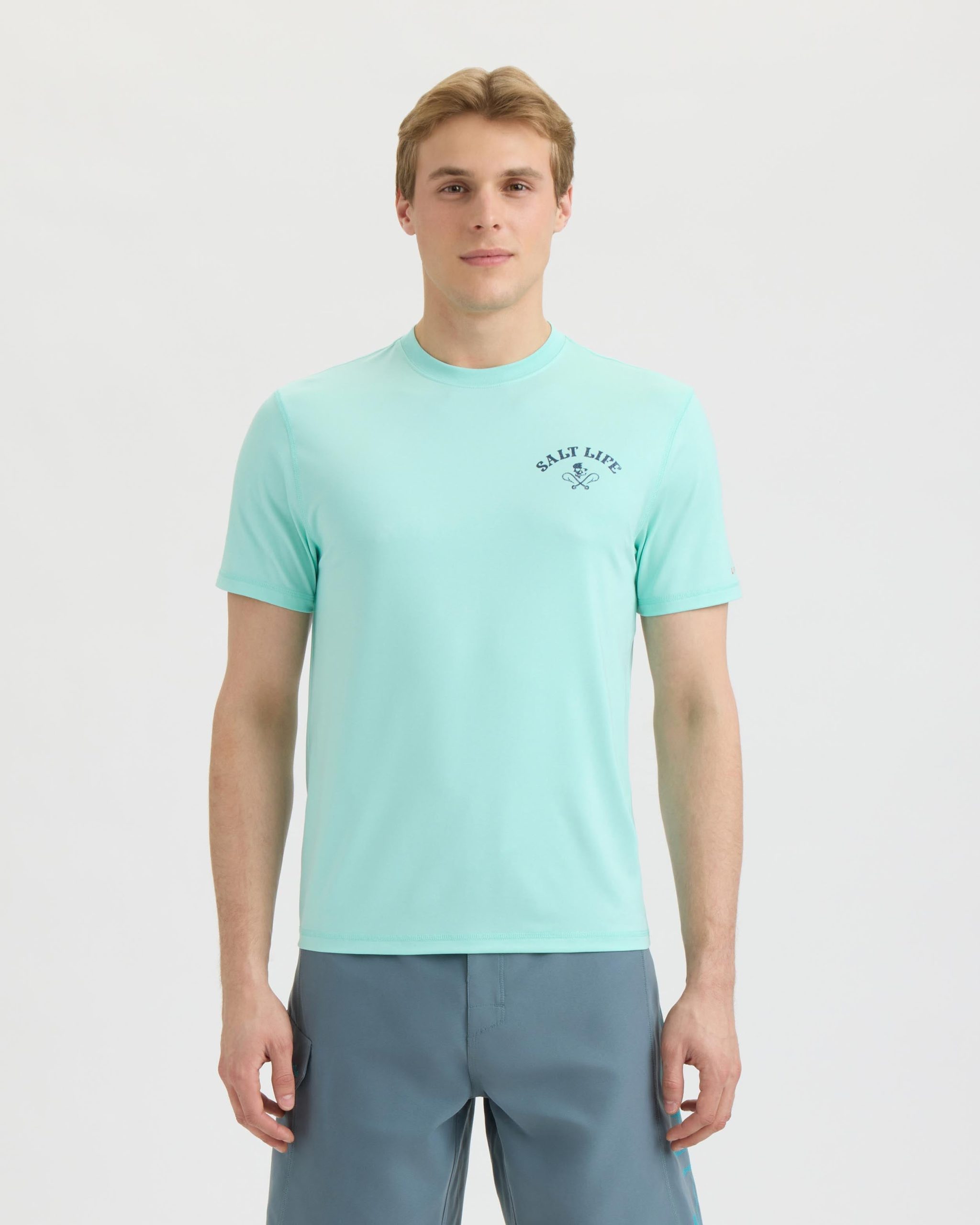 Men's Bone Fish Crest SLX Performance Short Sleeve Tee - Image 2
