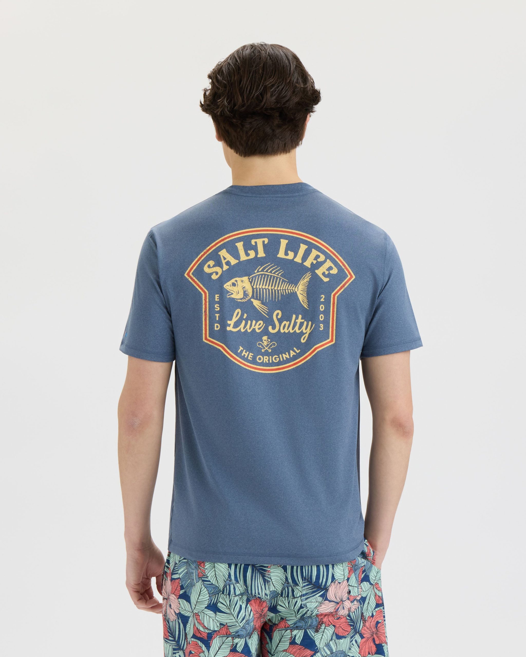 Men's Bone Fish Crest SLX Performance Short Sleeve Tee - Image 4