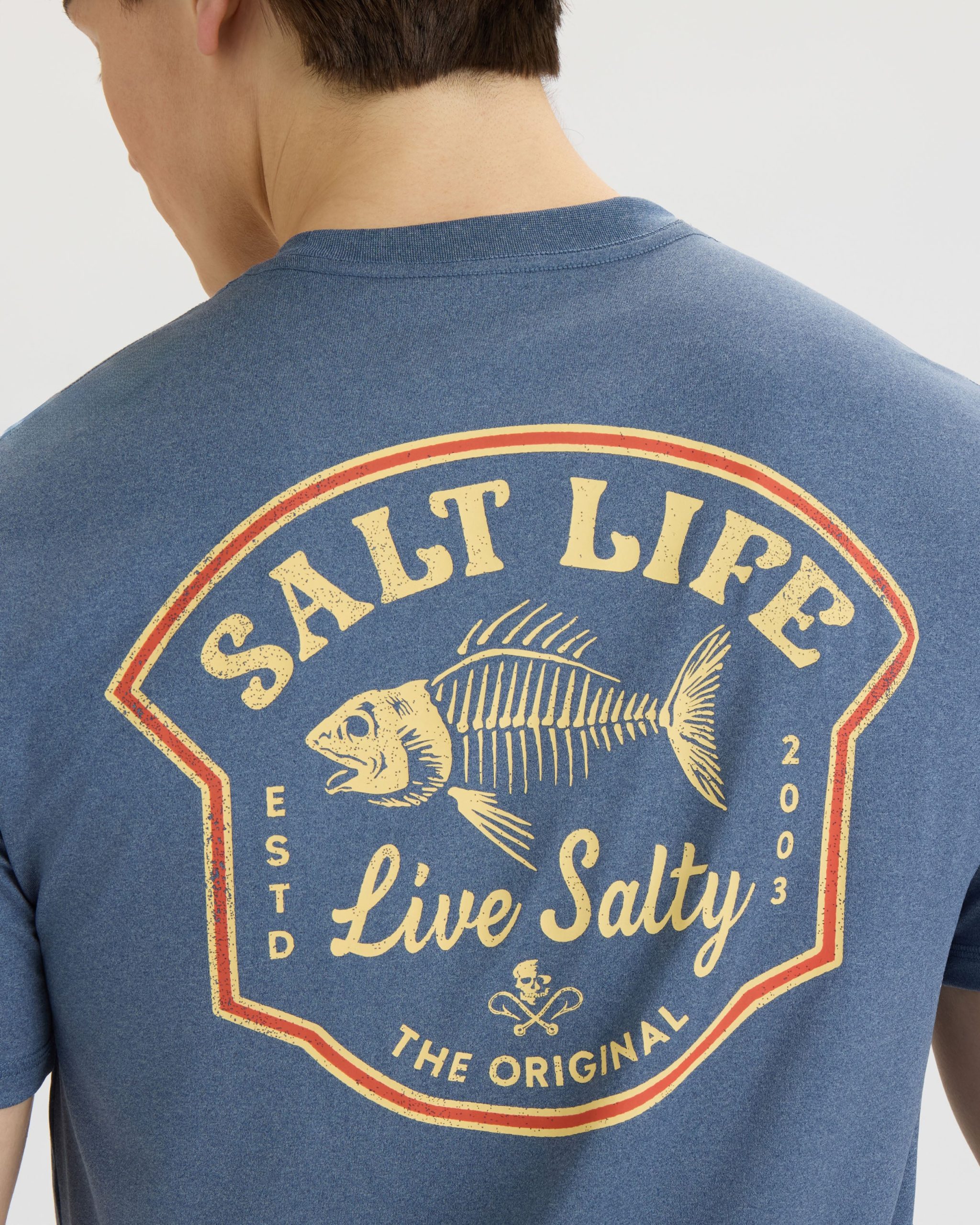 Men's Bone Fish Crest SLX Performance Short Sleeve Tee - Image 5