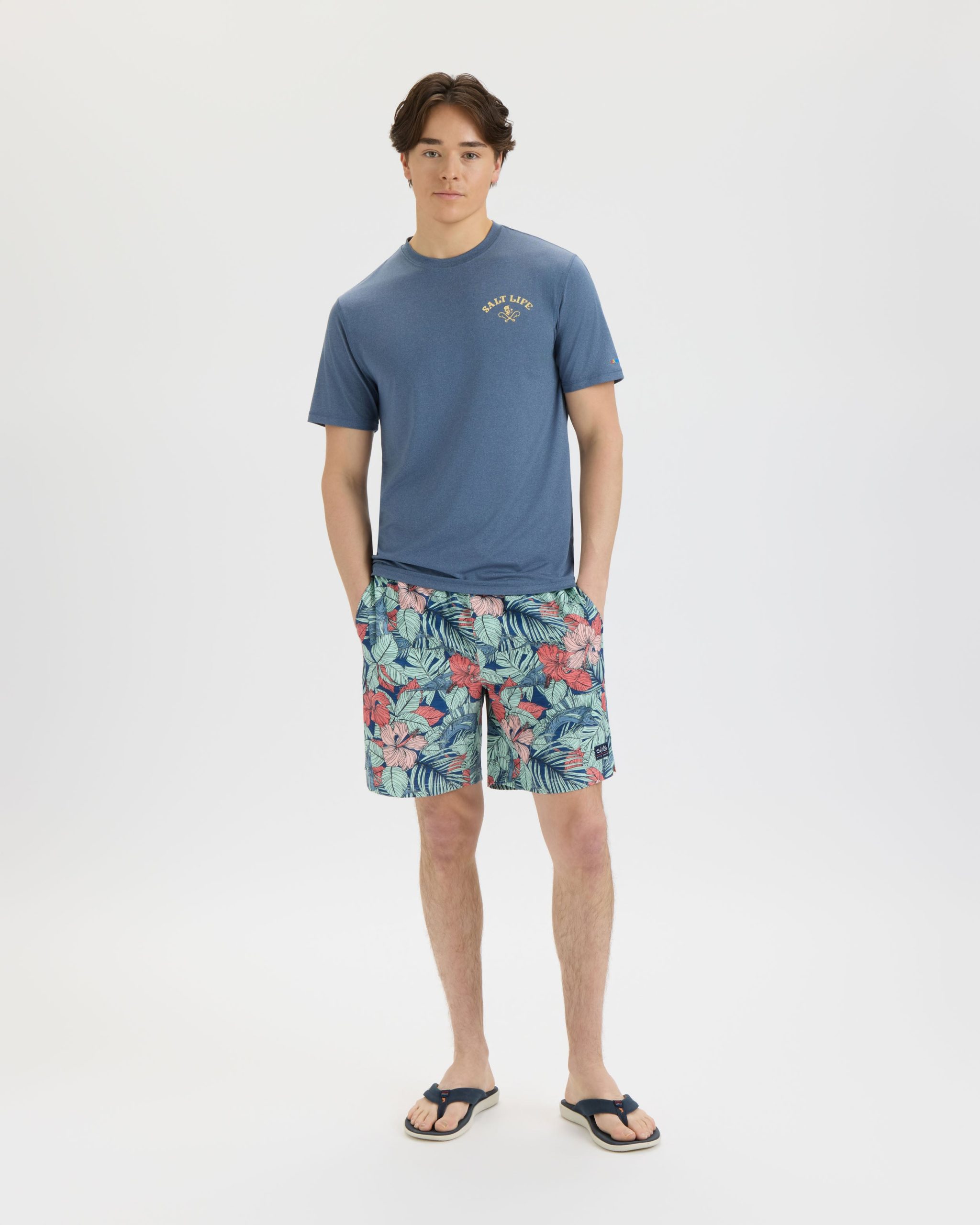 Men's Bone Fish Crest SLX Performance Short Sleeve Tee - Image 6
