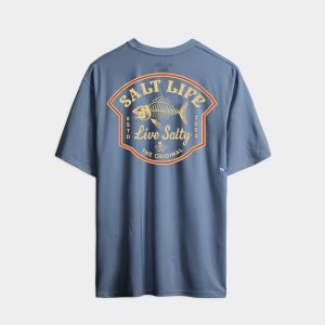 Men's Bone Fish Crest SLX Performance Short Sleeve Tee