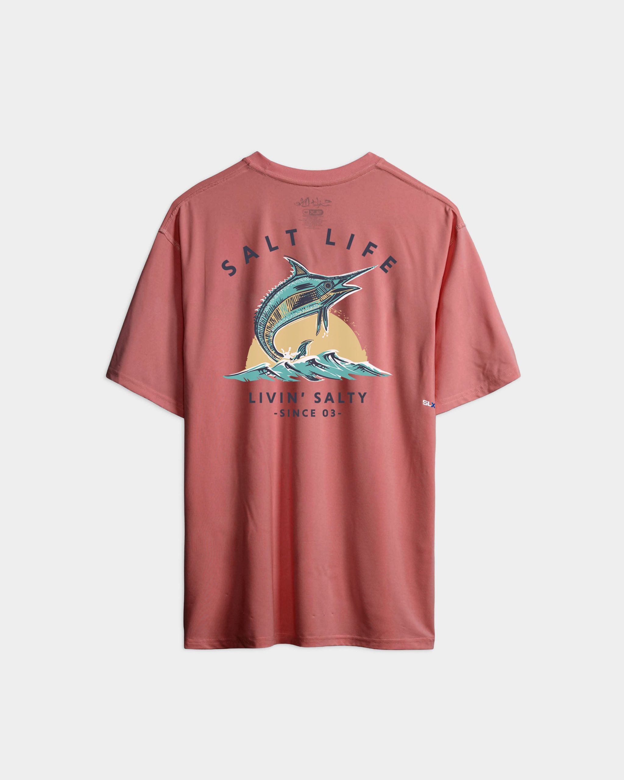 Men's Livin Salty SLX Performance Short Sleeve Tee
