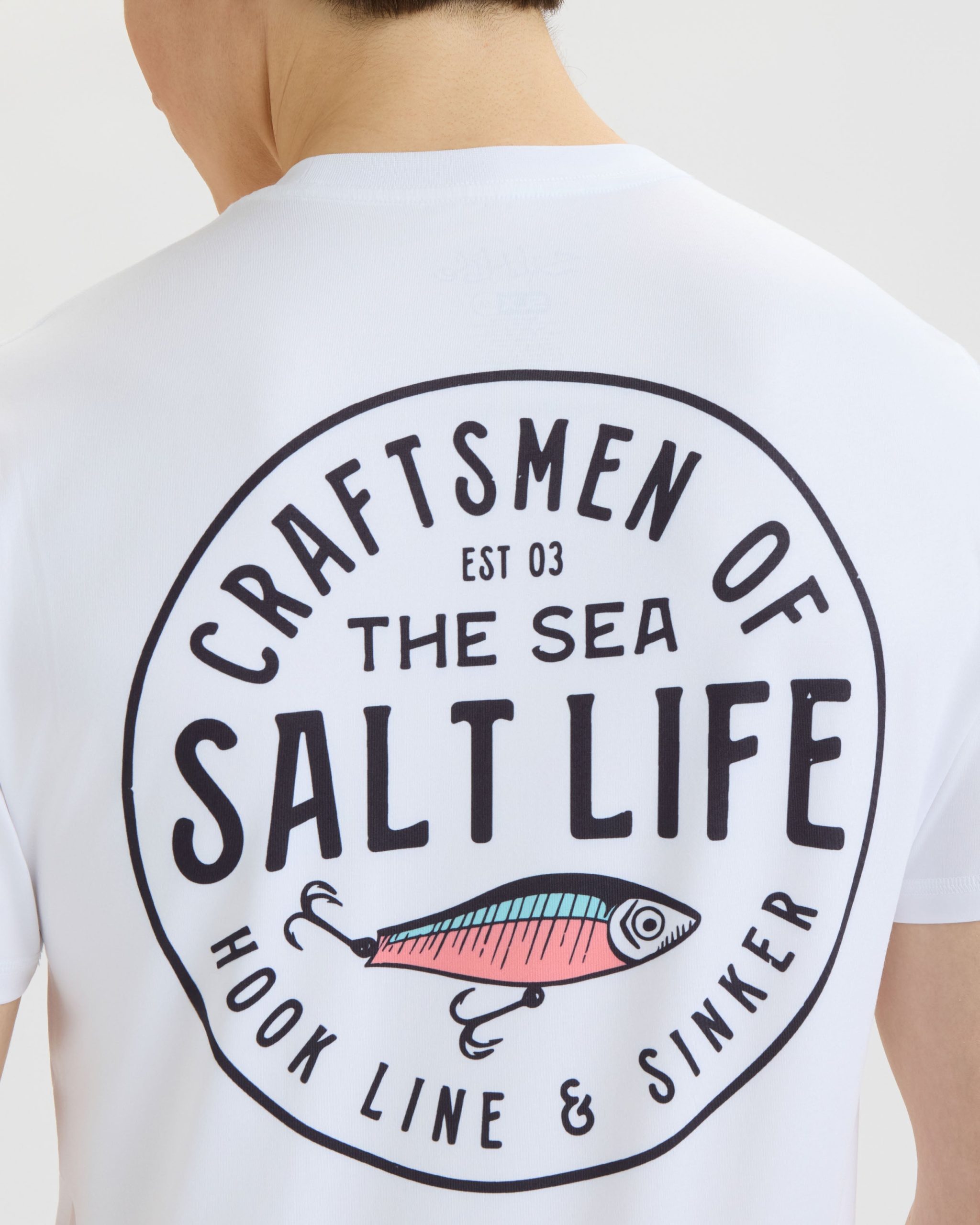Men's Salty Craftsmen SLX Performance Short Sleeve Tee - Image 5