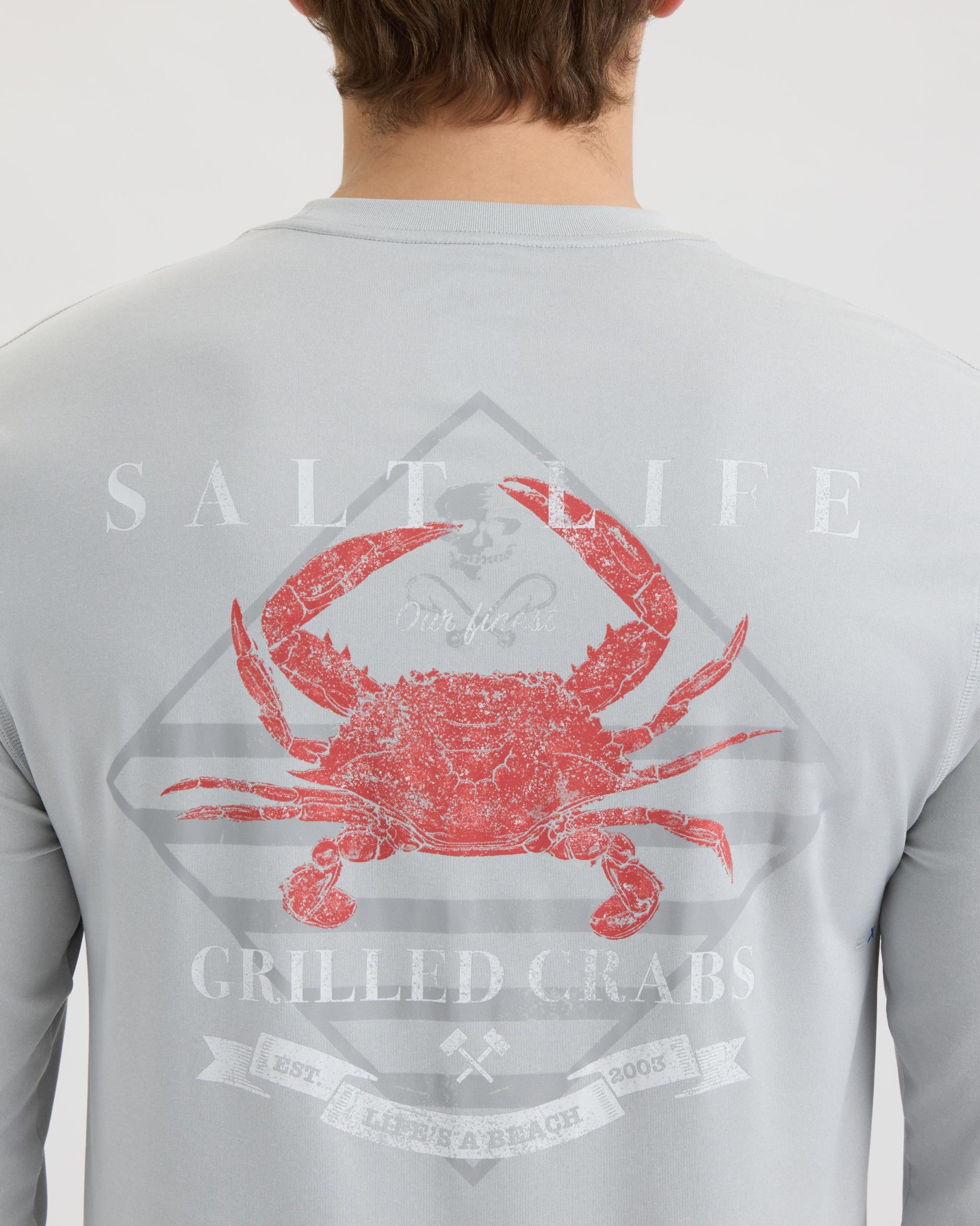 Men's Crab Hammer SLX Performance Long Sleeve Tee - Image 5