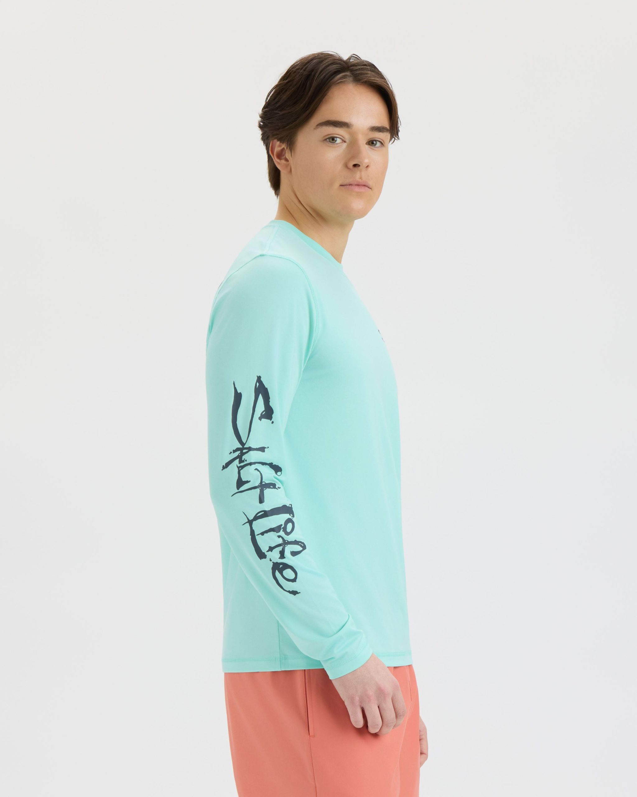 Men's Liquid Depth Badge Long Sleeve SLX Performance Tee - Image 3