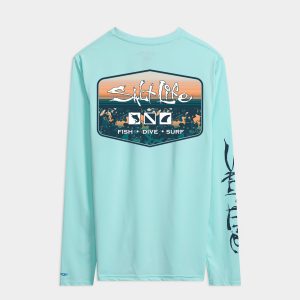 Men's Liquid Depth Badge Long Sleeve SLX Performance Tee