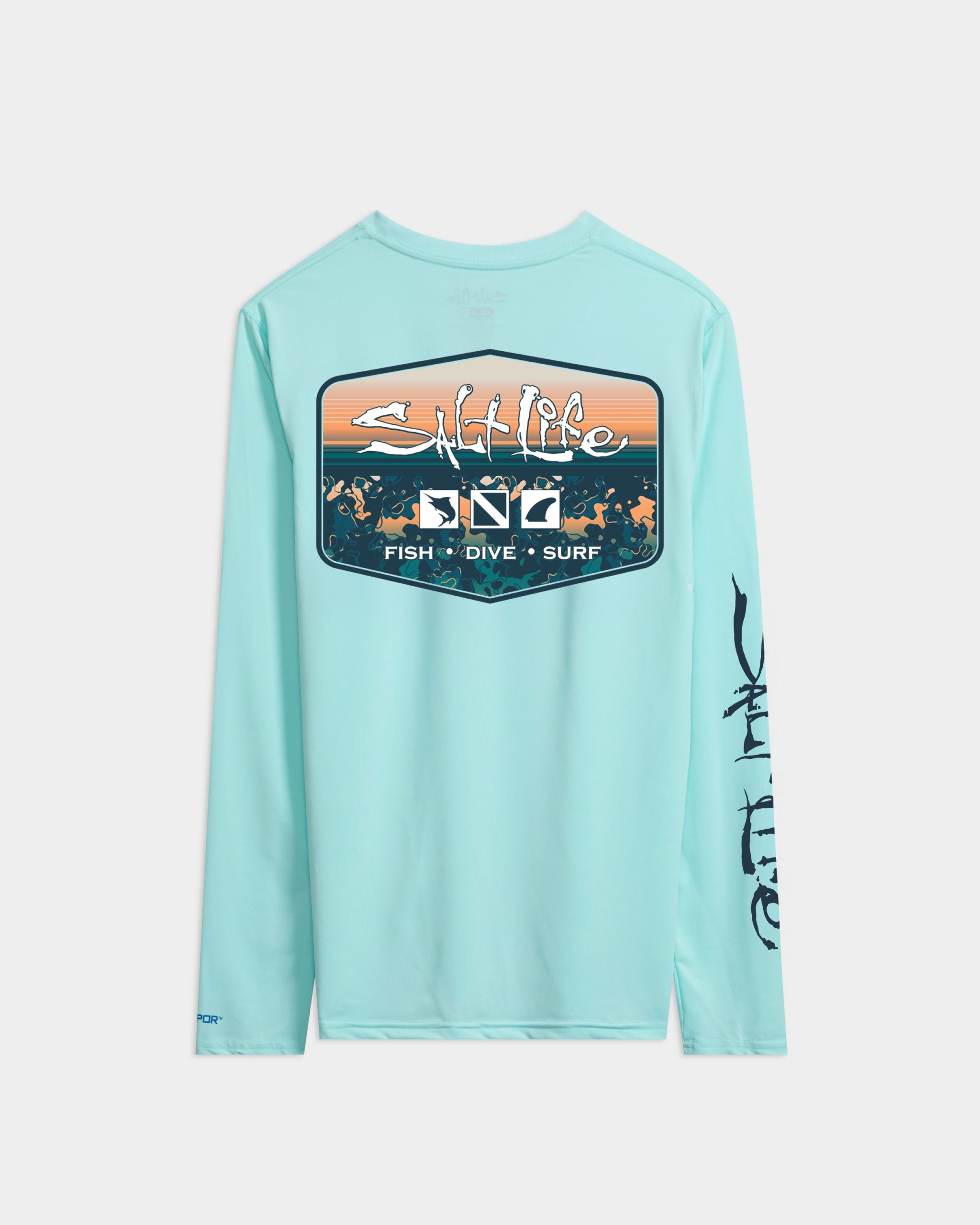 Men's Liquid Depth Badge Long Sleeve SLX Performance Tee